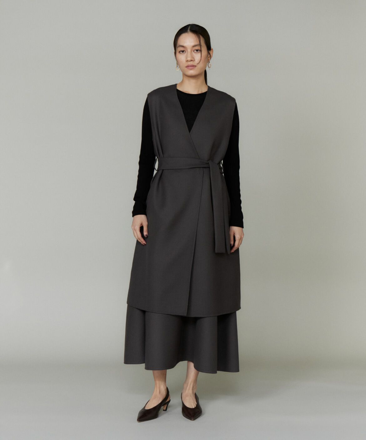 la veille by SUPERIOR CLOSET「《大きいサイズ》オーバージレ」|ダウンベスト・ベスト|