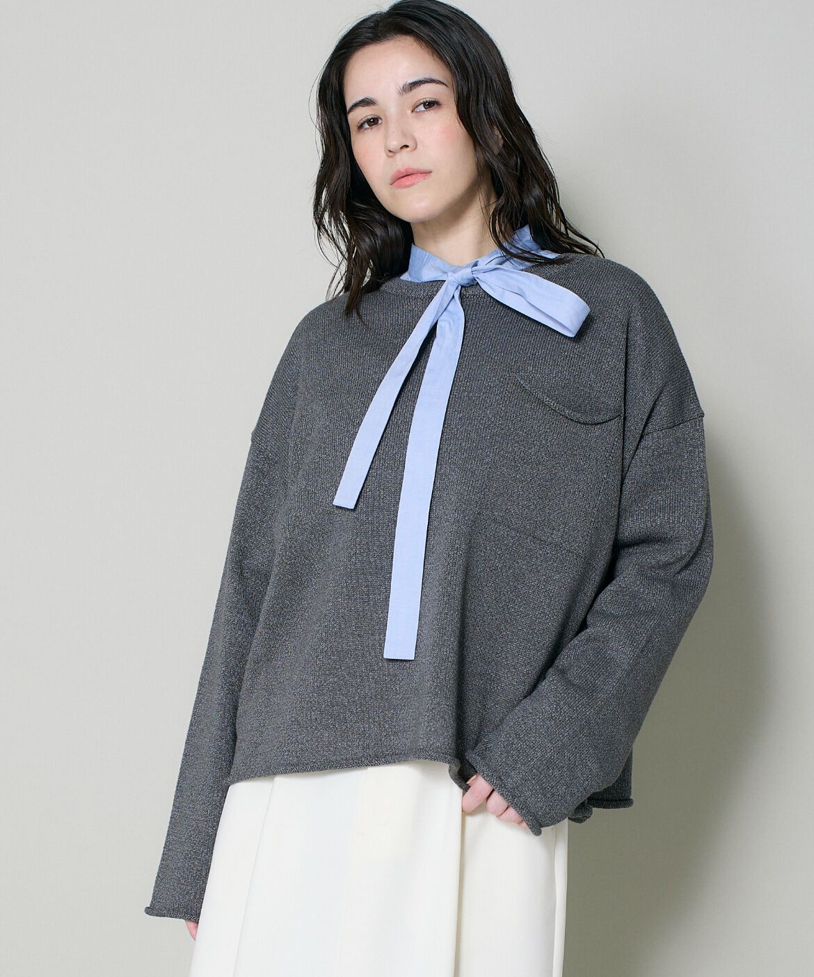 DAY by DAY it&rsquo;s international「和紙ウールニットプルオーバー」|ニット・セーター|ミディアムグ 2