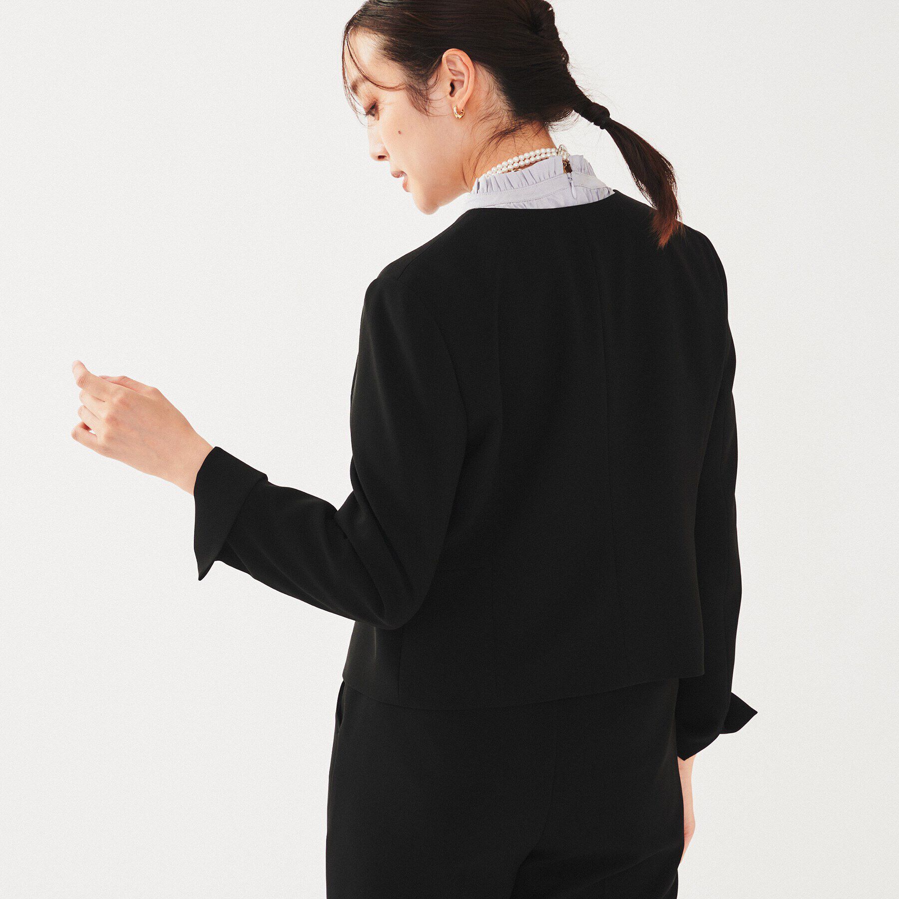 UNTITLED「【通勤スーツ】ノーカラージャケット」|ノーカラージャケット|