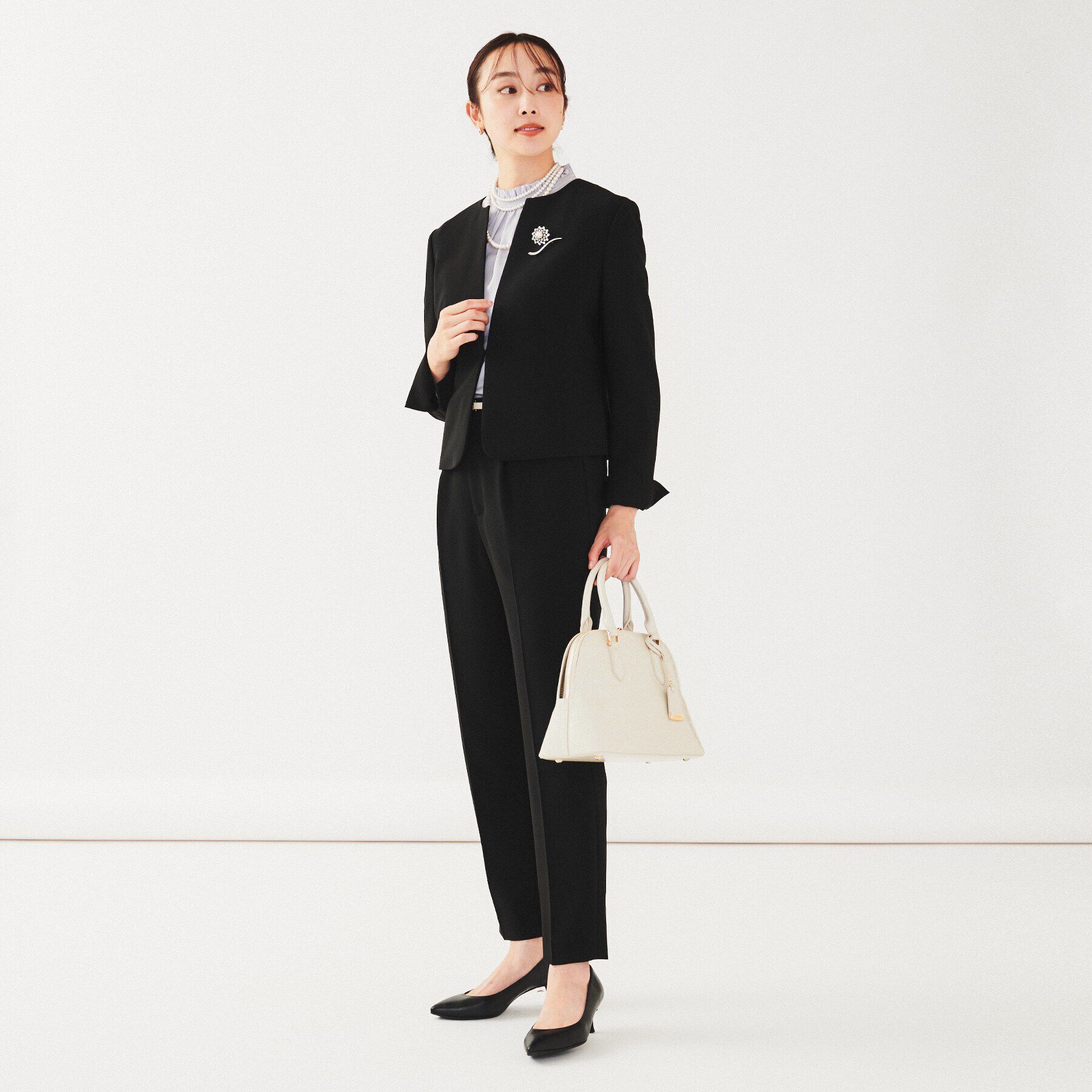 UNTITLED「【通勤スーツ】ノーカラージャケット」|ノーカラージャケット|