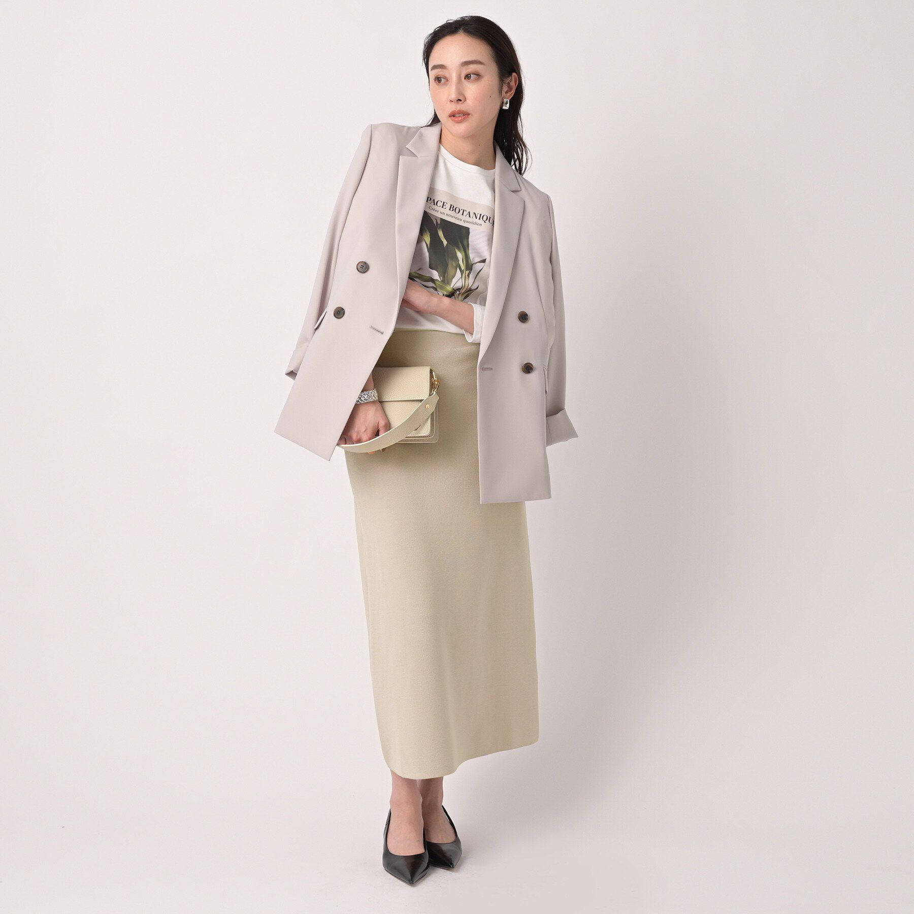 UNTITLED「Aラインニットスカート」|スカート|