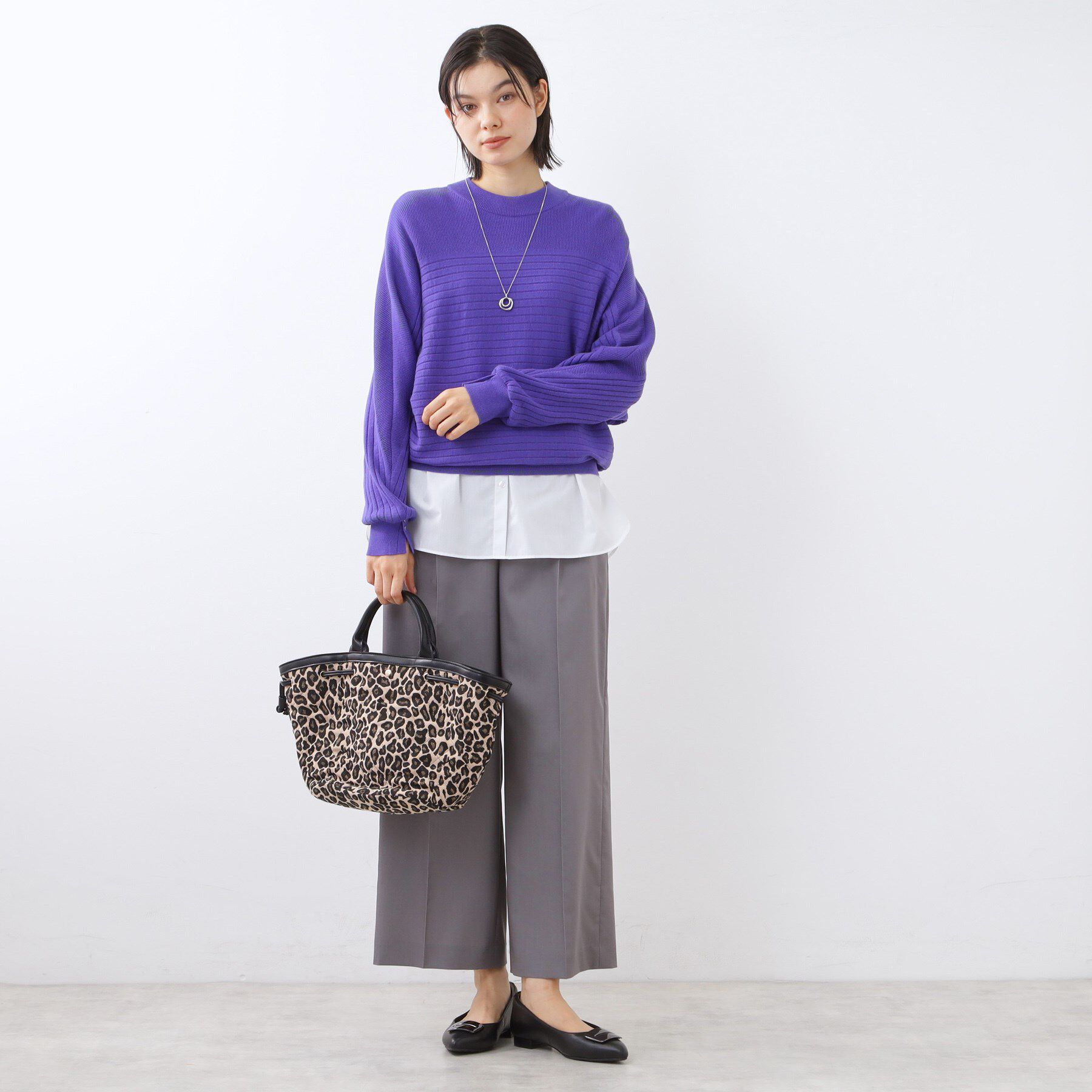 Reflect「【重ね着でも一枚着でも◎】ドッキングジャージトップス」|Tシャツ・カットソー|