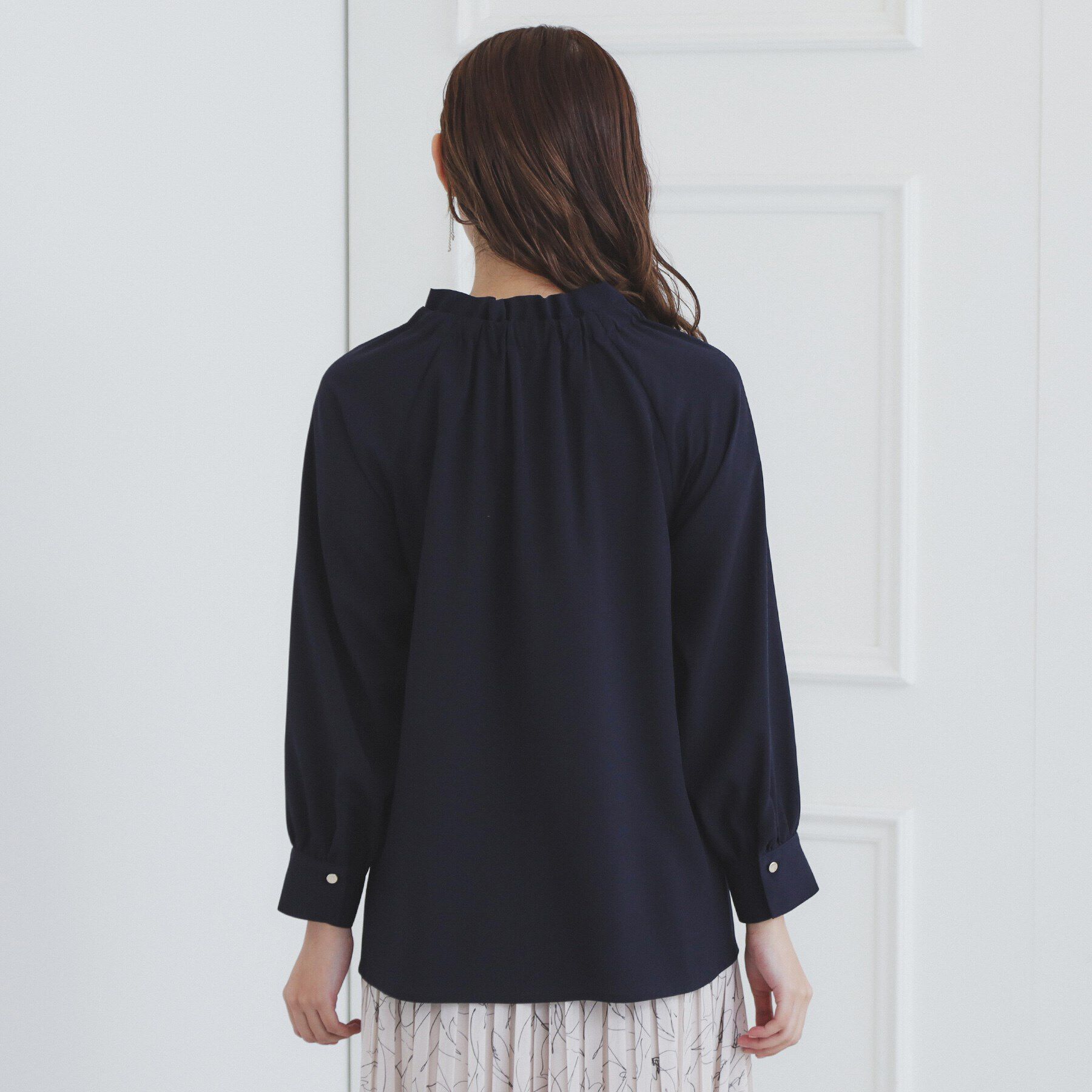 index「フリルギャザーボウタイブラウス【洗濯機可】」|シャツ・ブラウス|