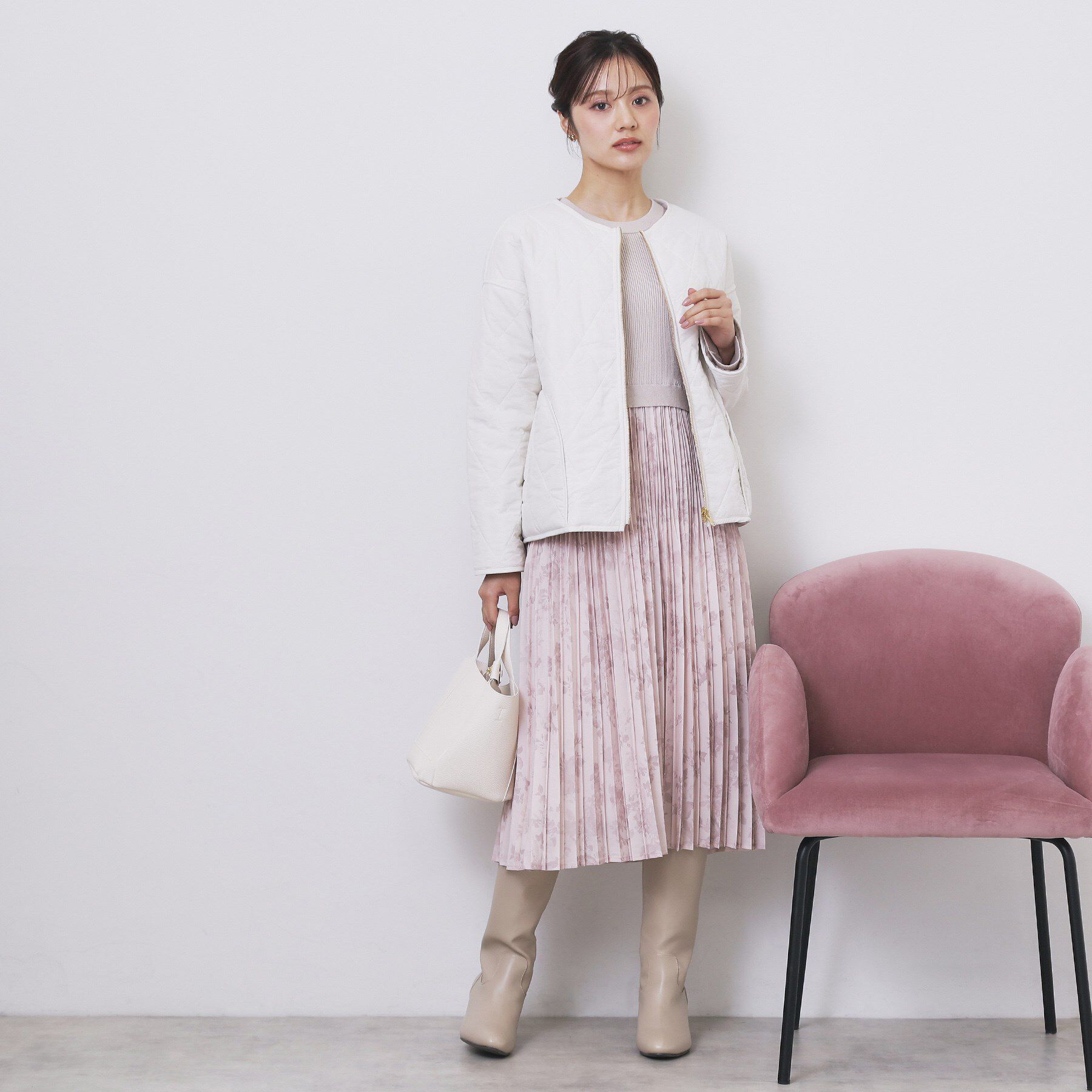 index「リバーシブル キルティングファーブルゾン【洗濯機OK】」|ブルゾン・スタジャン|