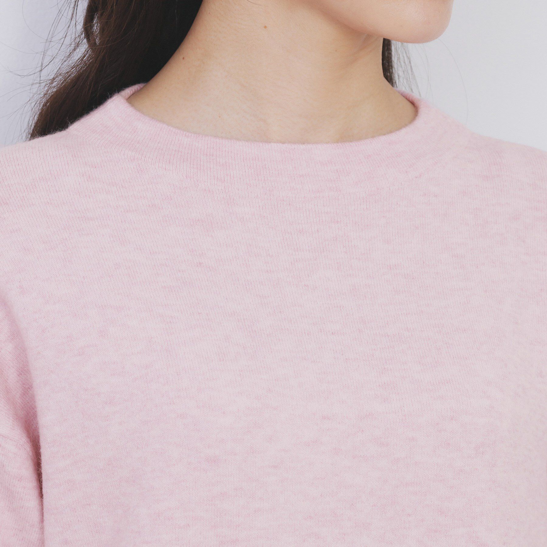 index「ふんわりボトルネックパフスリーブニット【洗濯機OK】」|ニット・セーター|