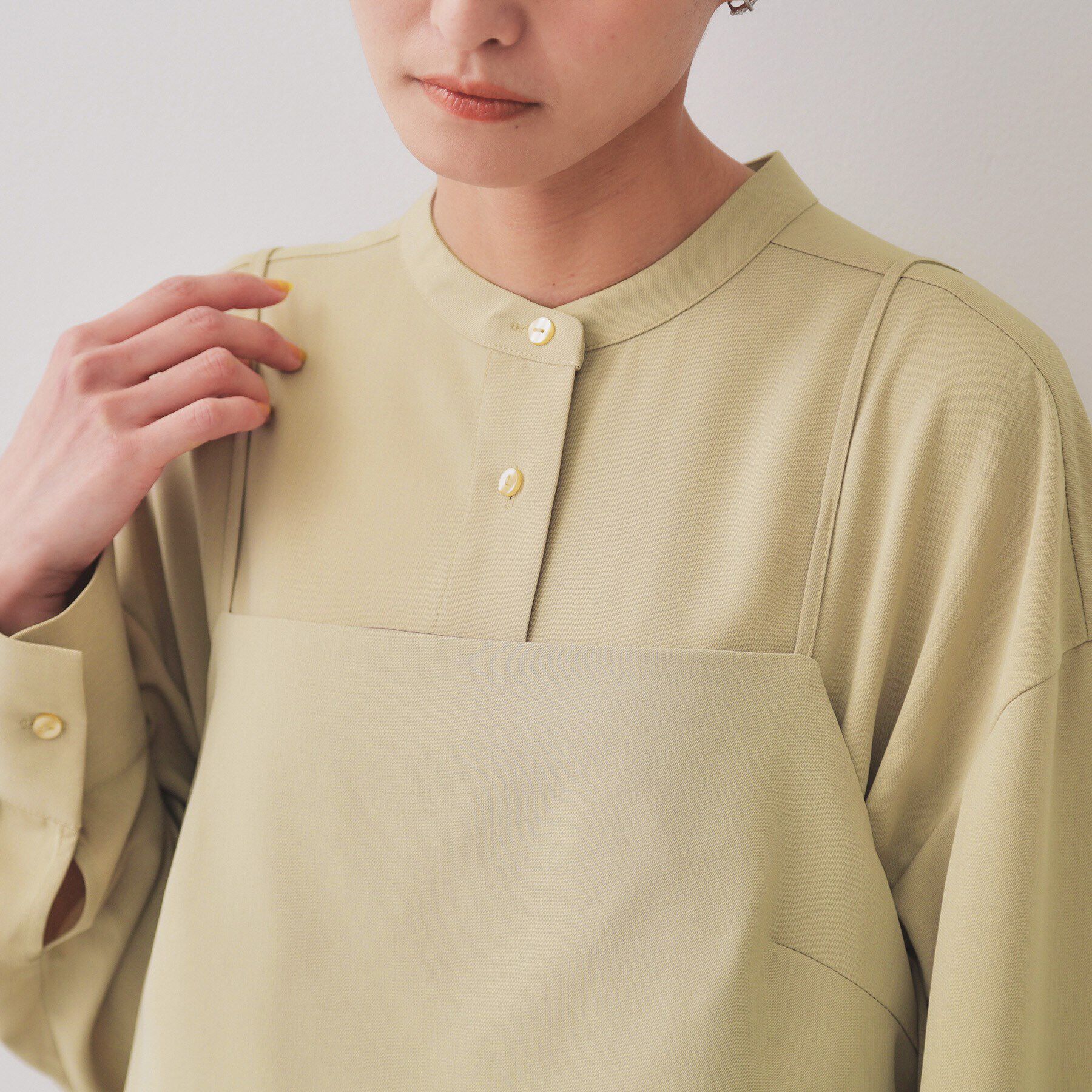 OPAQUE.CLIP「《andGIRL掲載》ビスチェセットシャツワンピース【洗濯機洗い可】」|ワンピース|