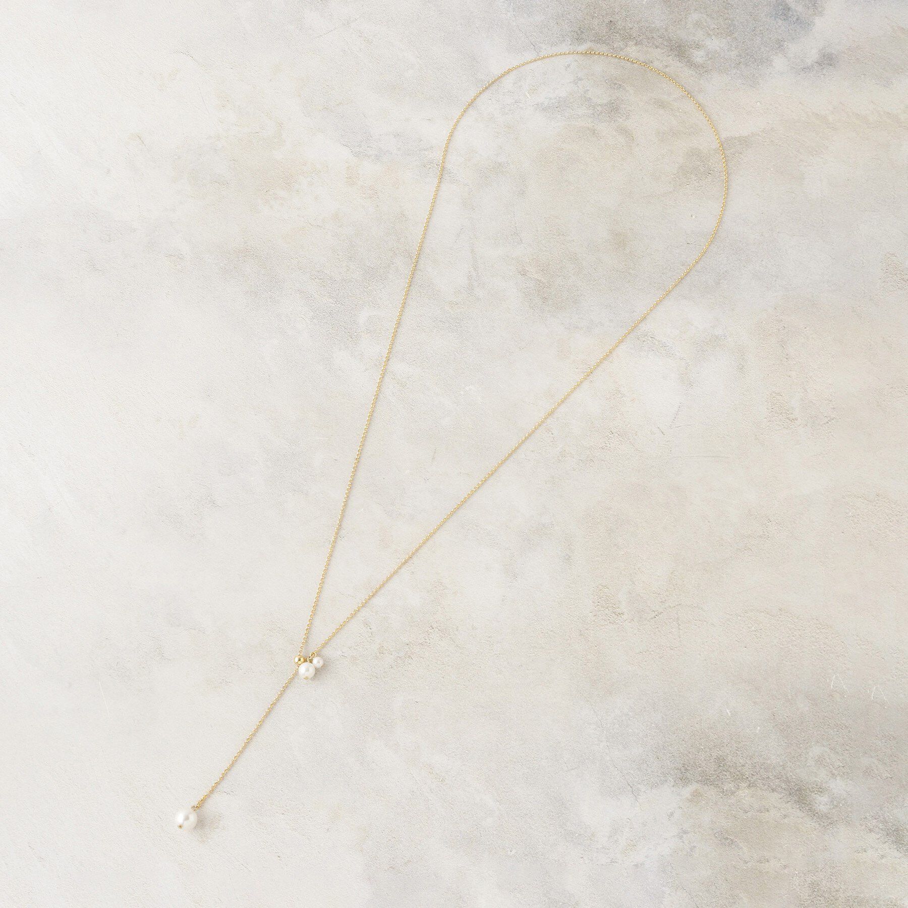 OPAQUE.CLIP「フェイクパールスライドネックレス」|ネックレス|ゴールド(007)