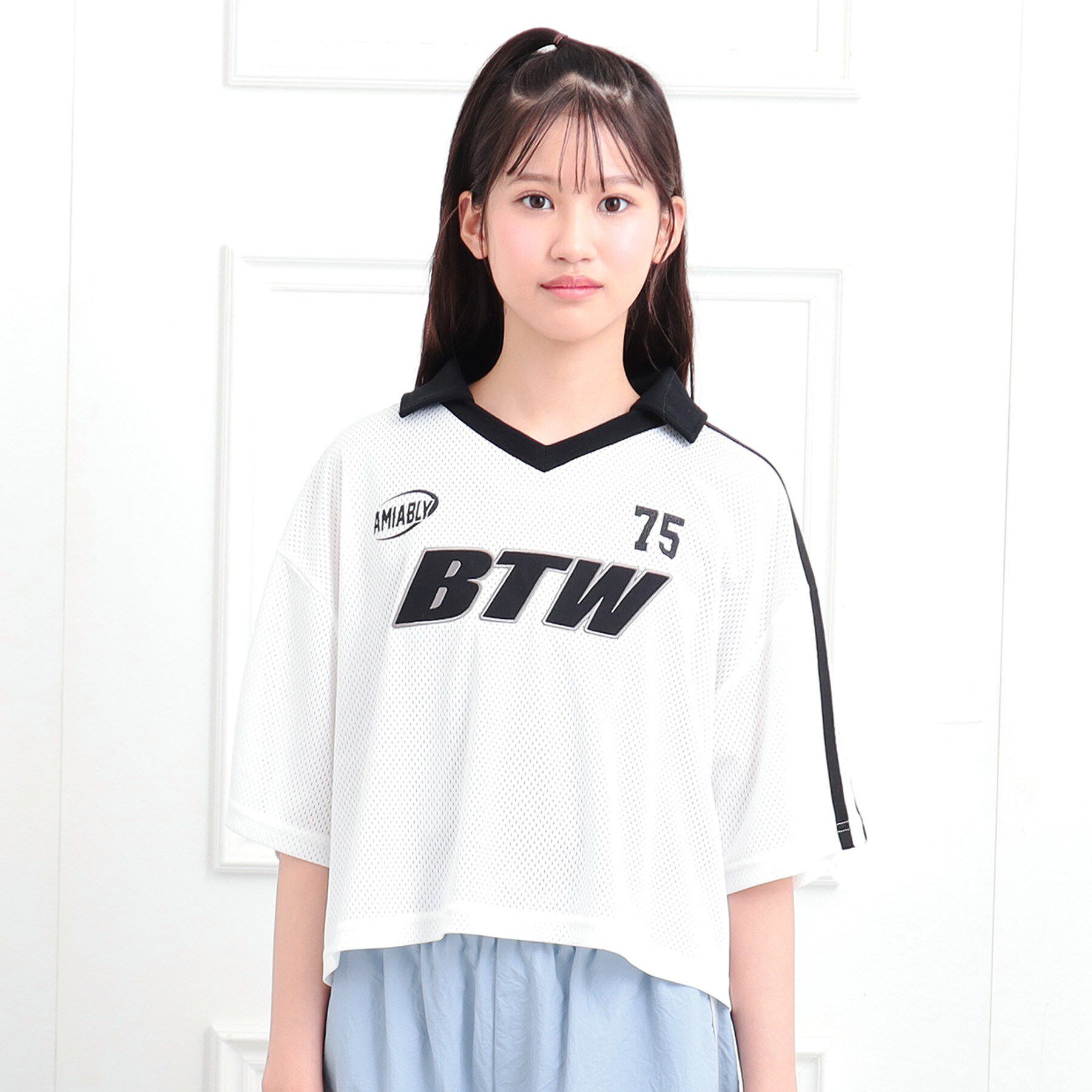 PINK-latte「【セットアイテム】衿付きVネックメッシュT＋タンクセット」|その他|