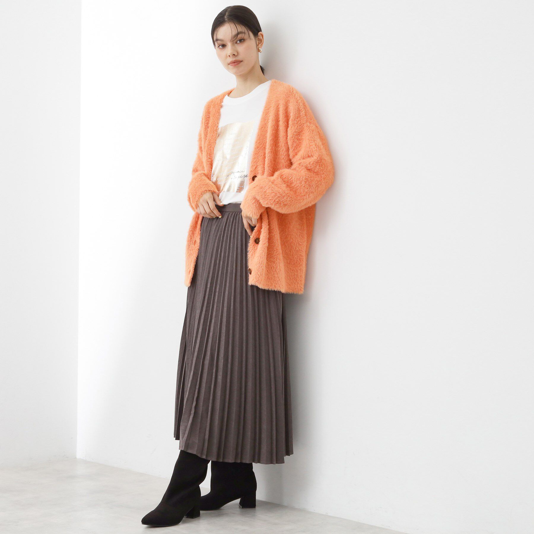 THE SHOP TK「【ふわふわあったか】フェザーカーディガン」|カーディガン|