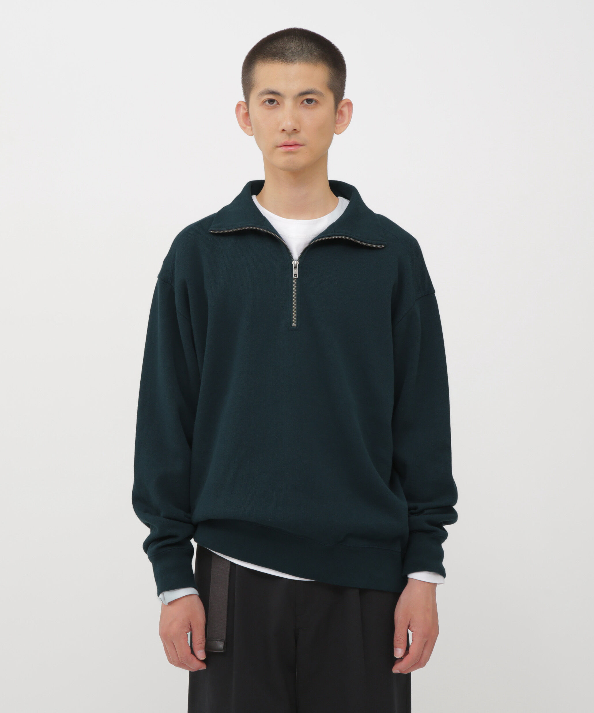 MHL.「DOUBLE FACE SOFT COTTON JERSEY TOP」|Tシャツ・カットソー|TURQUOISE6