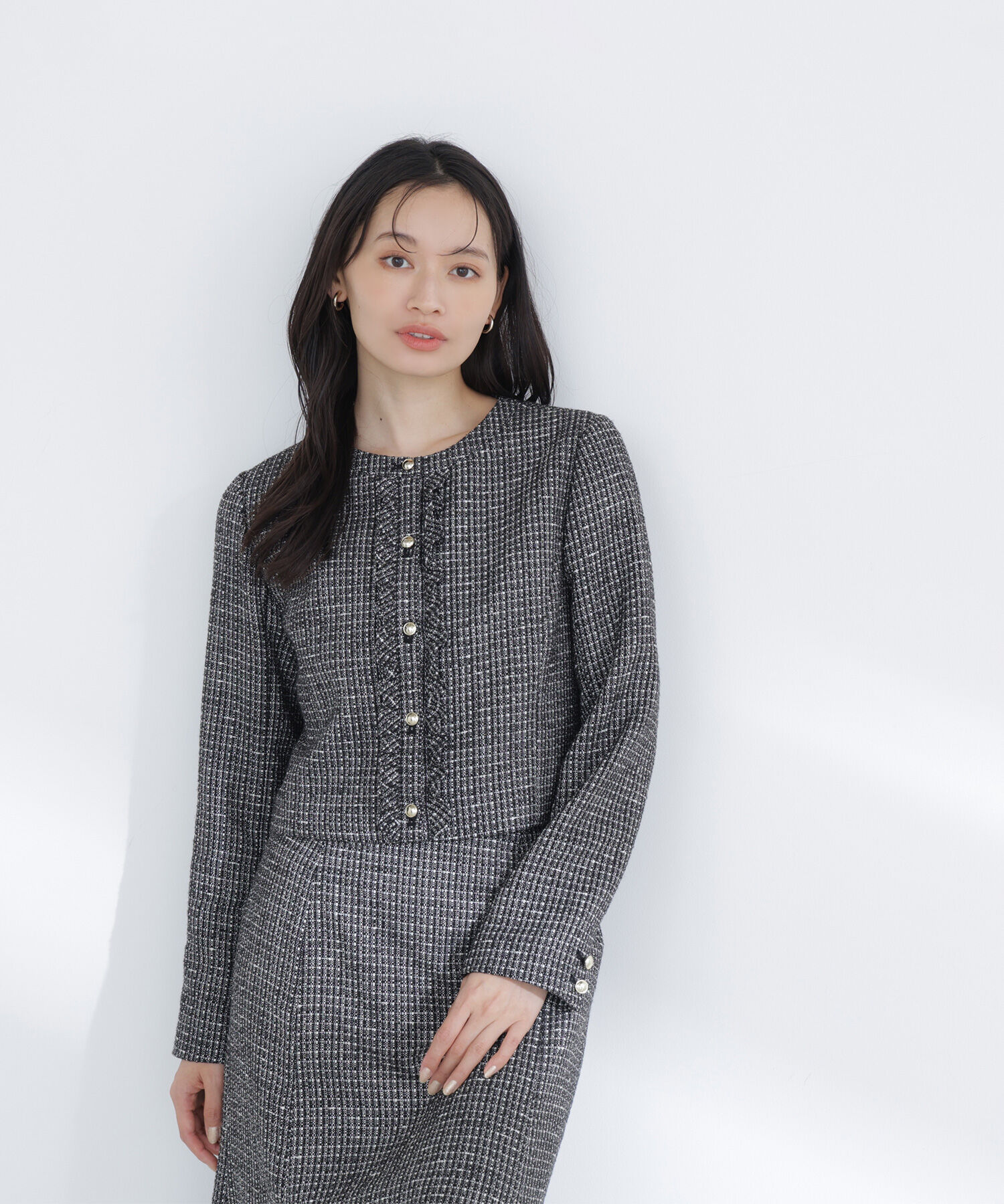  「スプリングツイード SETUP ジャケット」|ブルゾン・スタジャン|