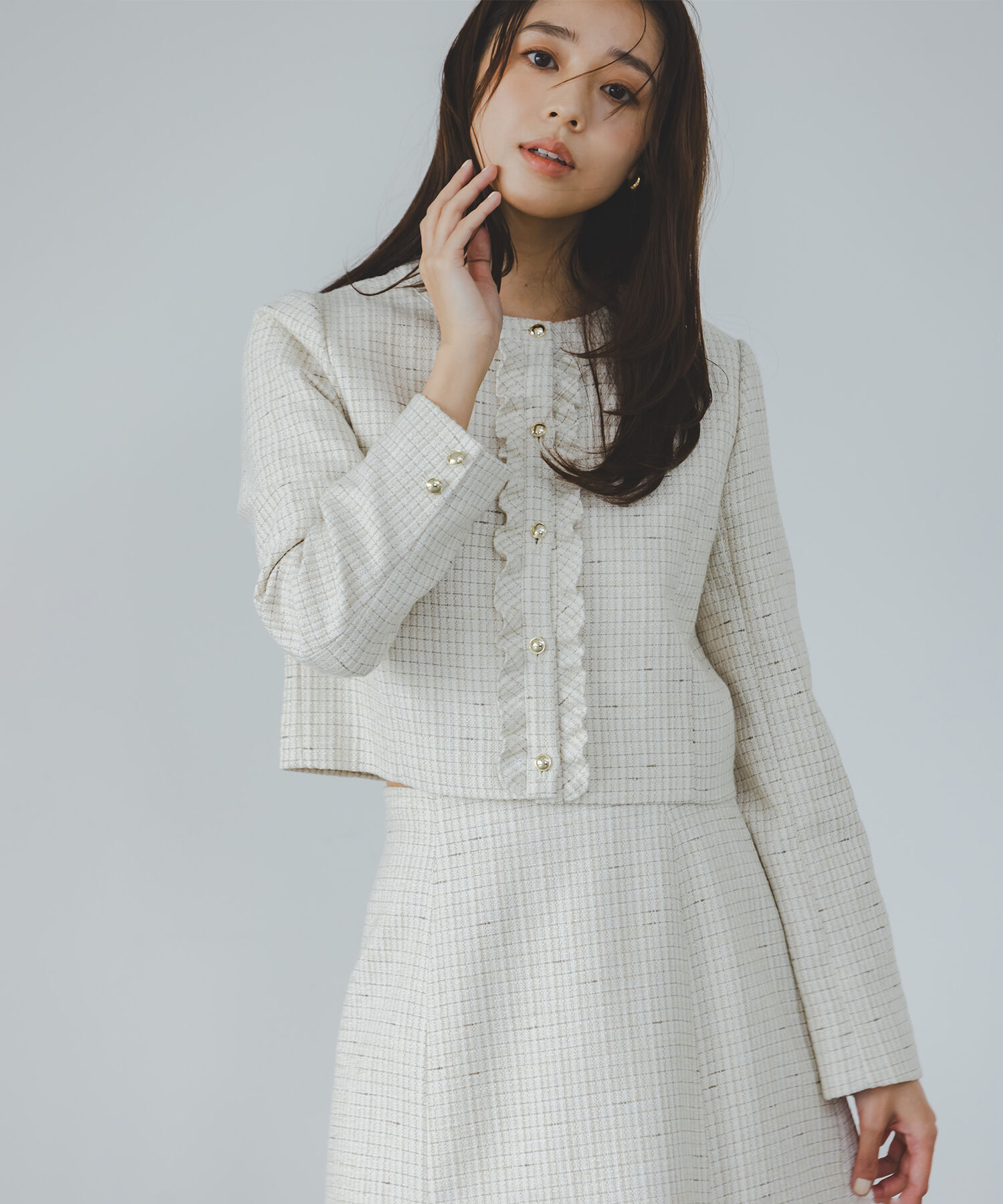  「スプリングツイード SETUP ジャケット」|ブルゾン・スタジャン|