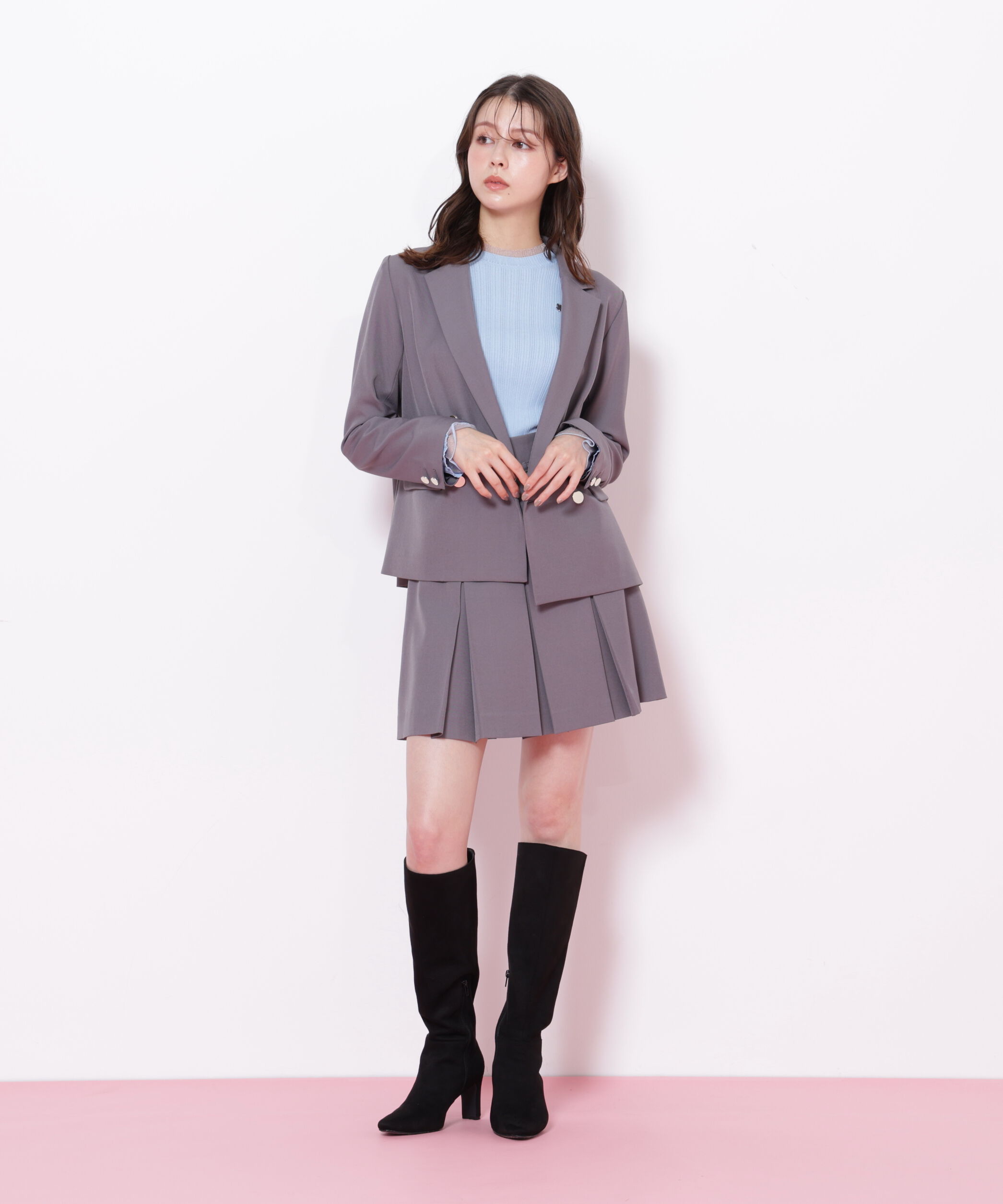  「＜セットアップ対応＞ベーシックツイルダブル釦ジャケット」|その他|