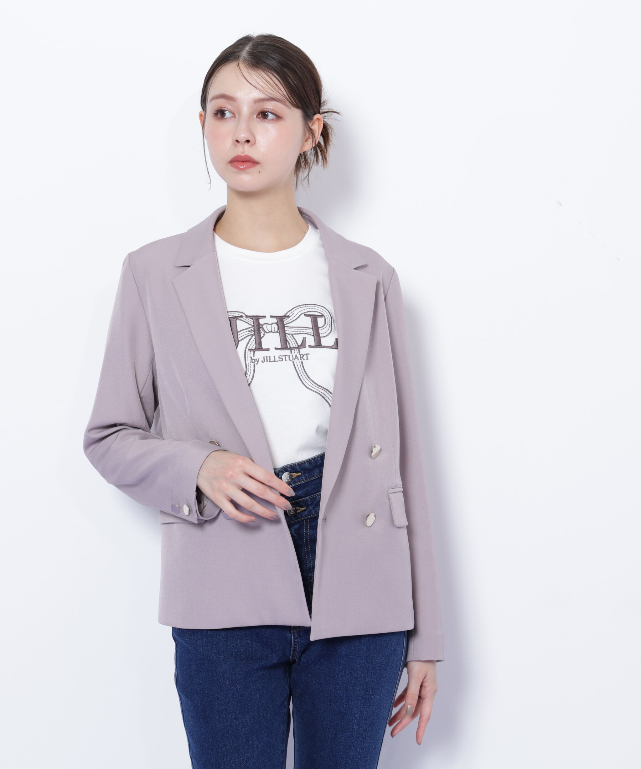  「＜セットアップ対応＞ベーシックツイルダブル釦ジャケット」|その他|