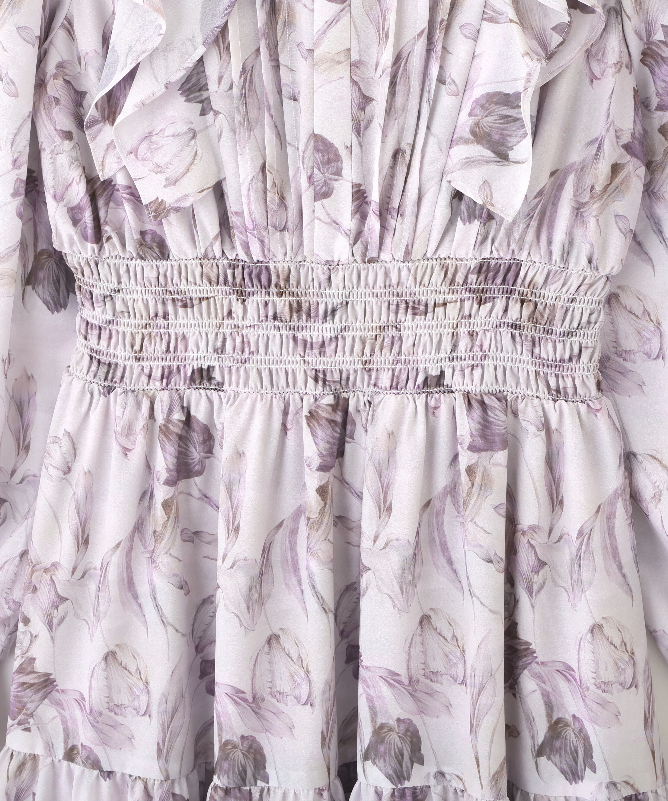  「ピンタック花柄ワンピース」|ワンピース|