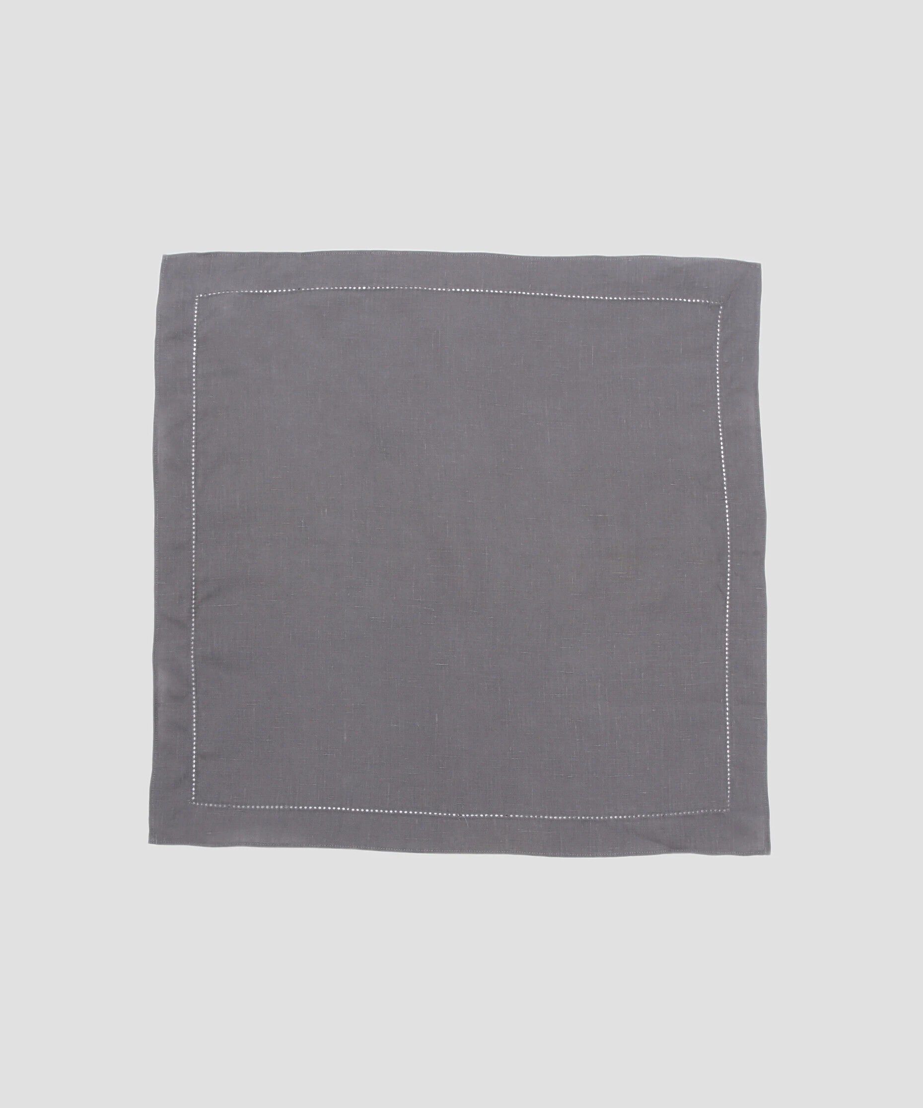 MARGARET HOWELL「LINEN HANKY」|ハンカチ|MID GREY2