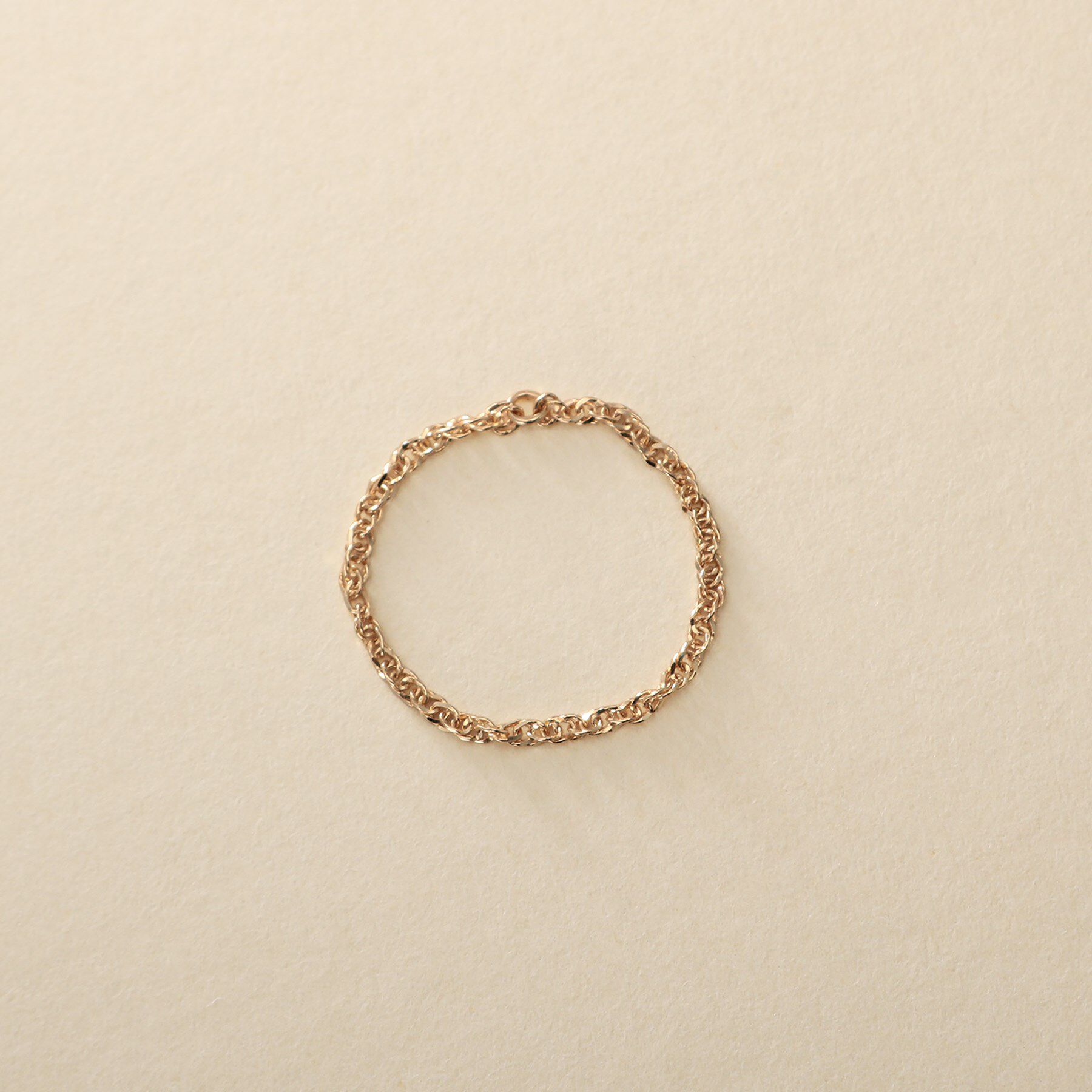 COCOSHNIK ONKITSCH「K10スキニーリング スクリューチェーン」|リング|