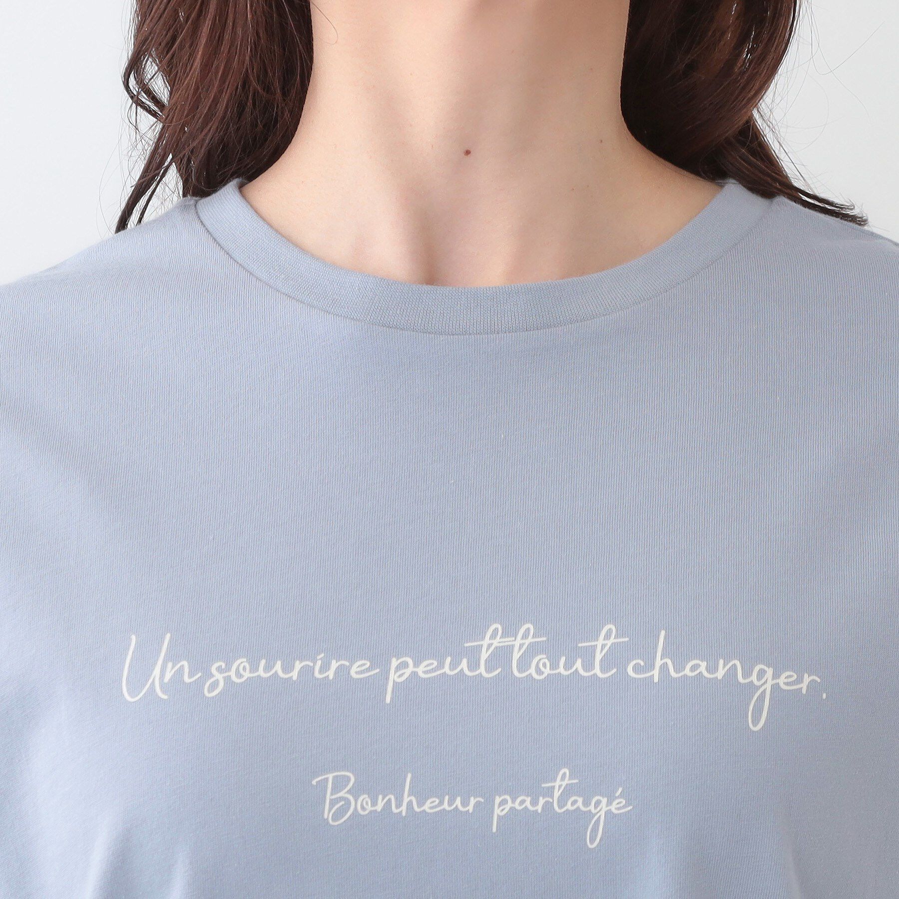 SHOO･LA･RUE「【洗える/S-LL】一枚でもレイヤードでも グラフィック長袖Tシャツ」|Tシャツ・カットソー|