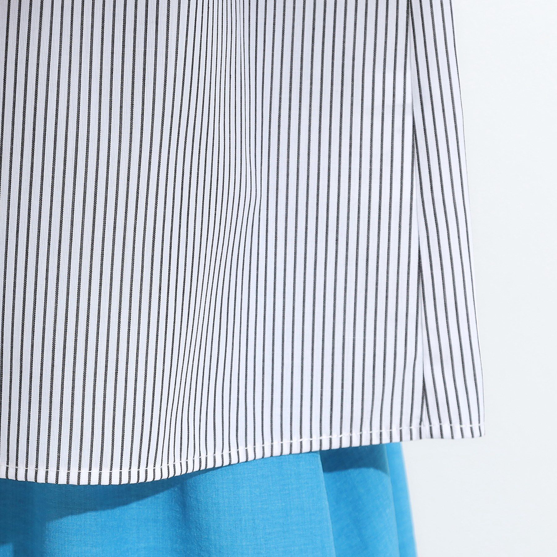 SHOO･LA･RUE「【洗える/S-LL】プチフリル襟が女性らしい フレンチスリーブシャツ」|シャツ・ブラウス|