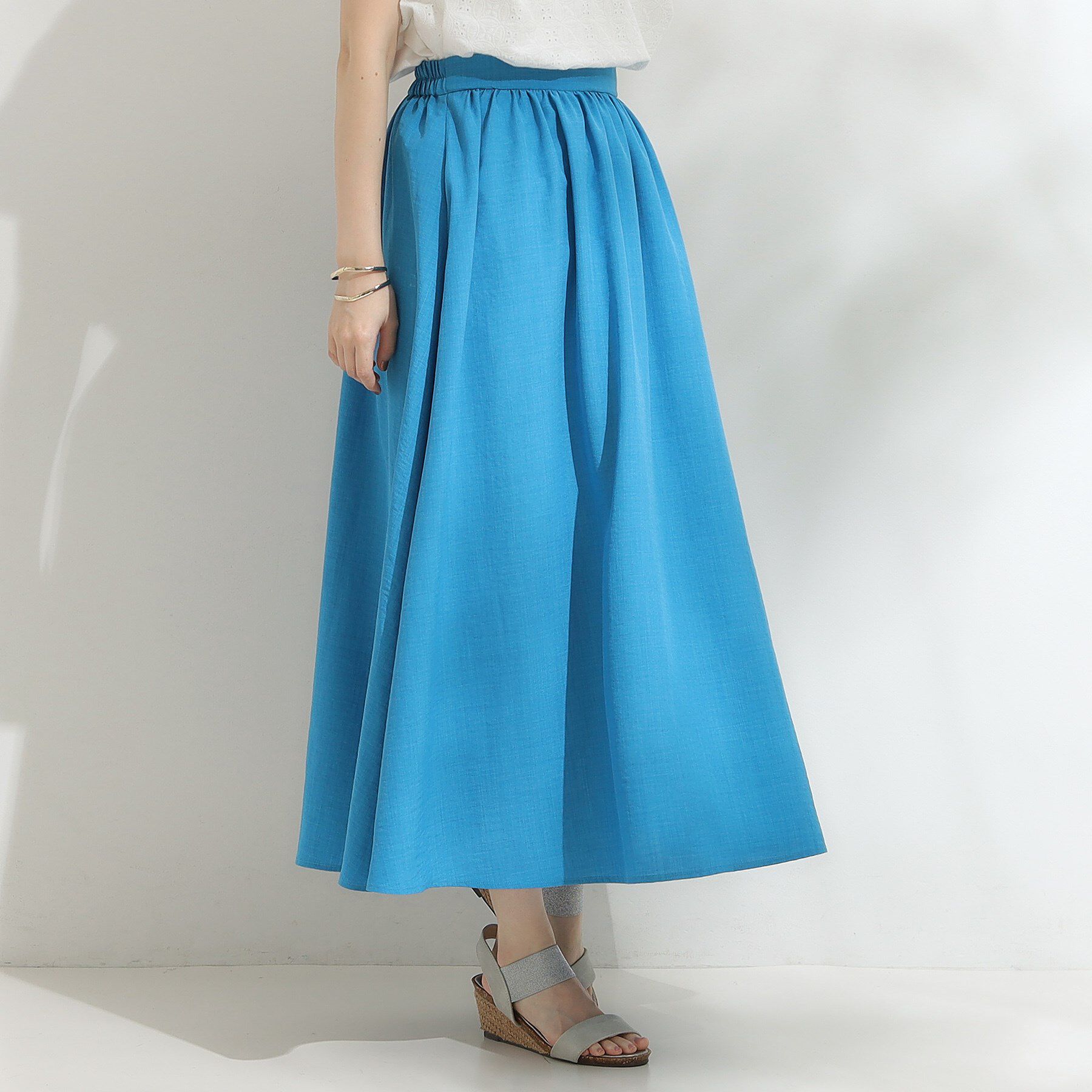 SHOO･LA･RUE「【高レビュー/着丈選べる】華やかさをプラスする アソートロングスカート」|スカート|