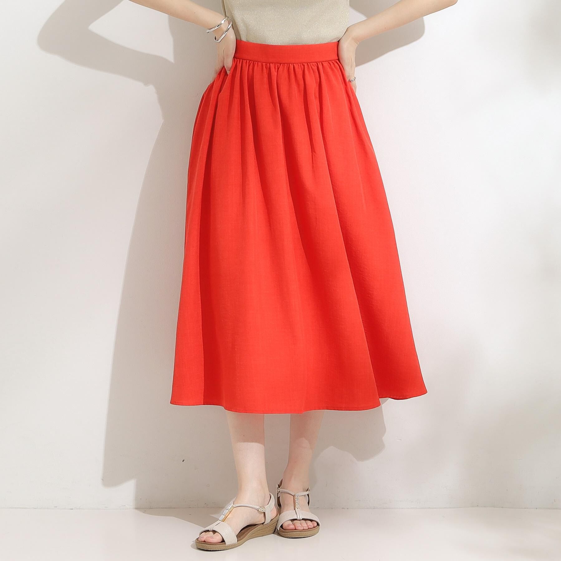 SHOO･LA･RUE「【高レビュー/着丈選べる】華やかさをプラスする アソートロングスカート」|スカート|