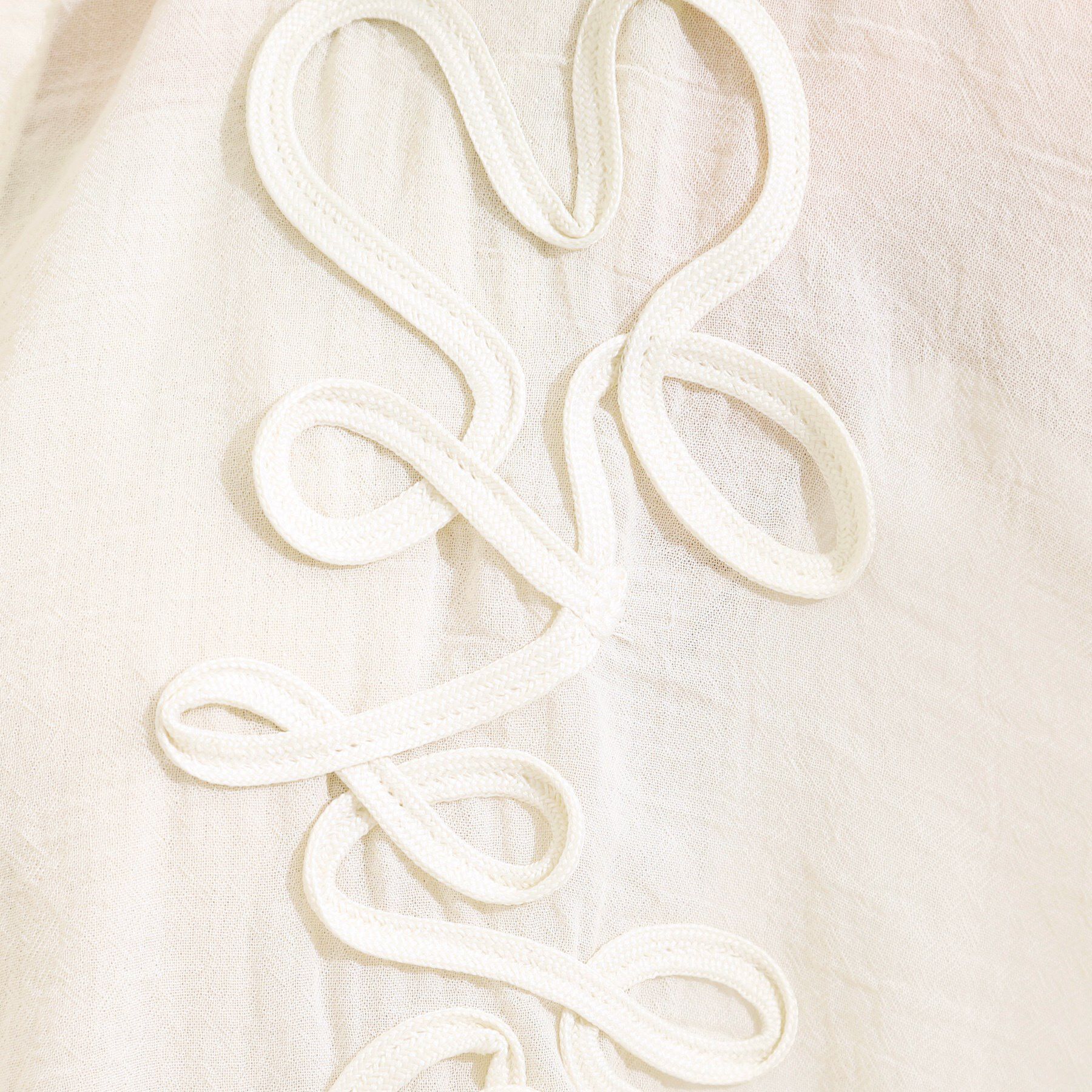 SHOO･LA･RUE「【S-LL】一枚で着映え コード刺繍シャツ」|シャツ・ブラウス|