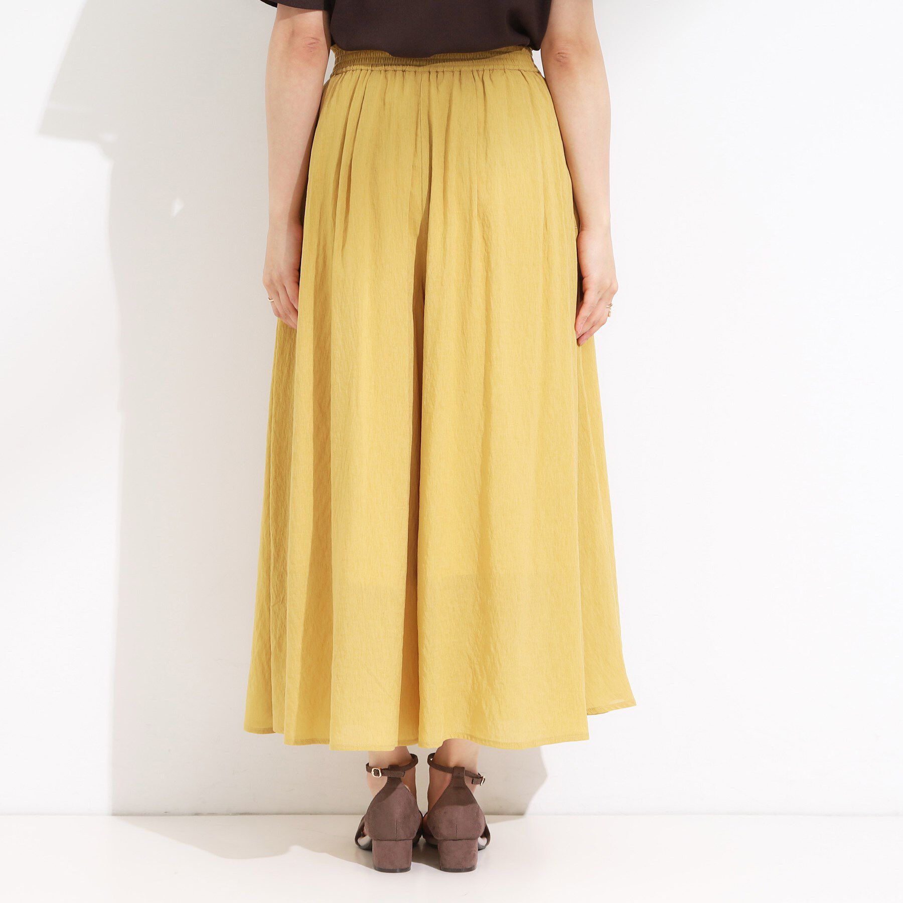 SHOO･LA･RUE「【S-LL/裏地ひんやり】エアリーで涼やか 大人のシアースカーチョ」|その他|