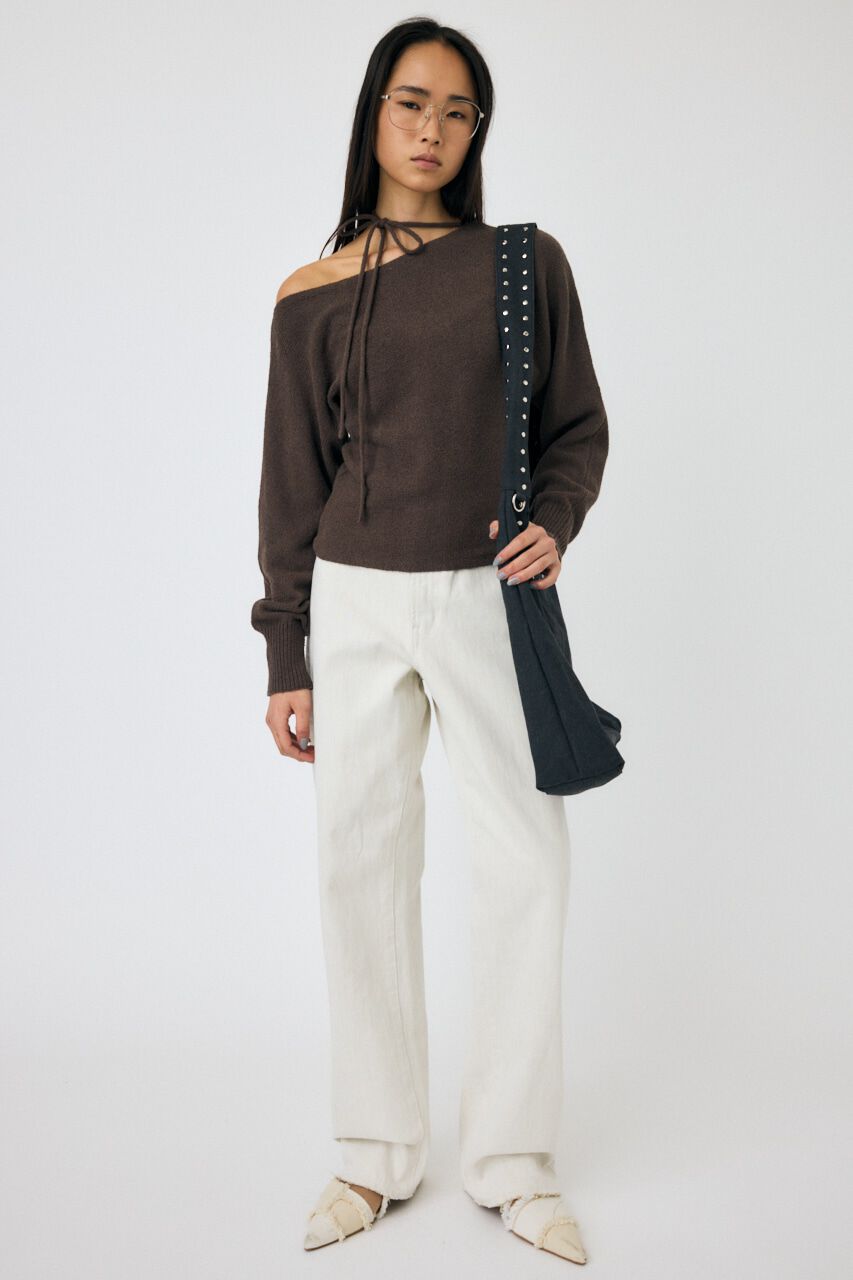 MOUSSY「ONE SHOULDER ニットトップス」|ニット・セーター|