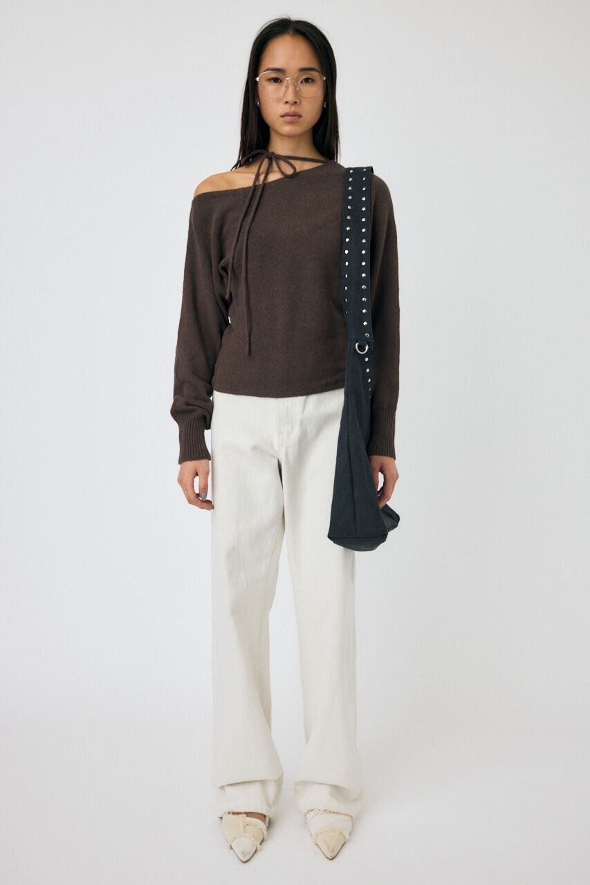MOUSSY「ONE SHOULDER ニットトップス」|ニット・セーター|