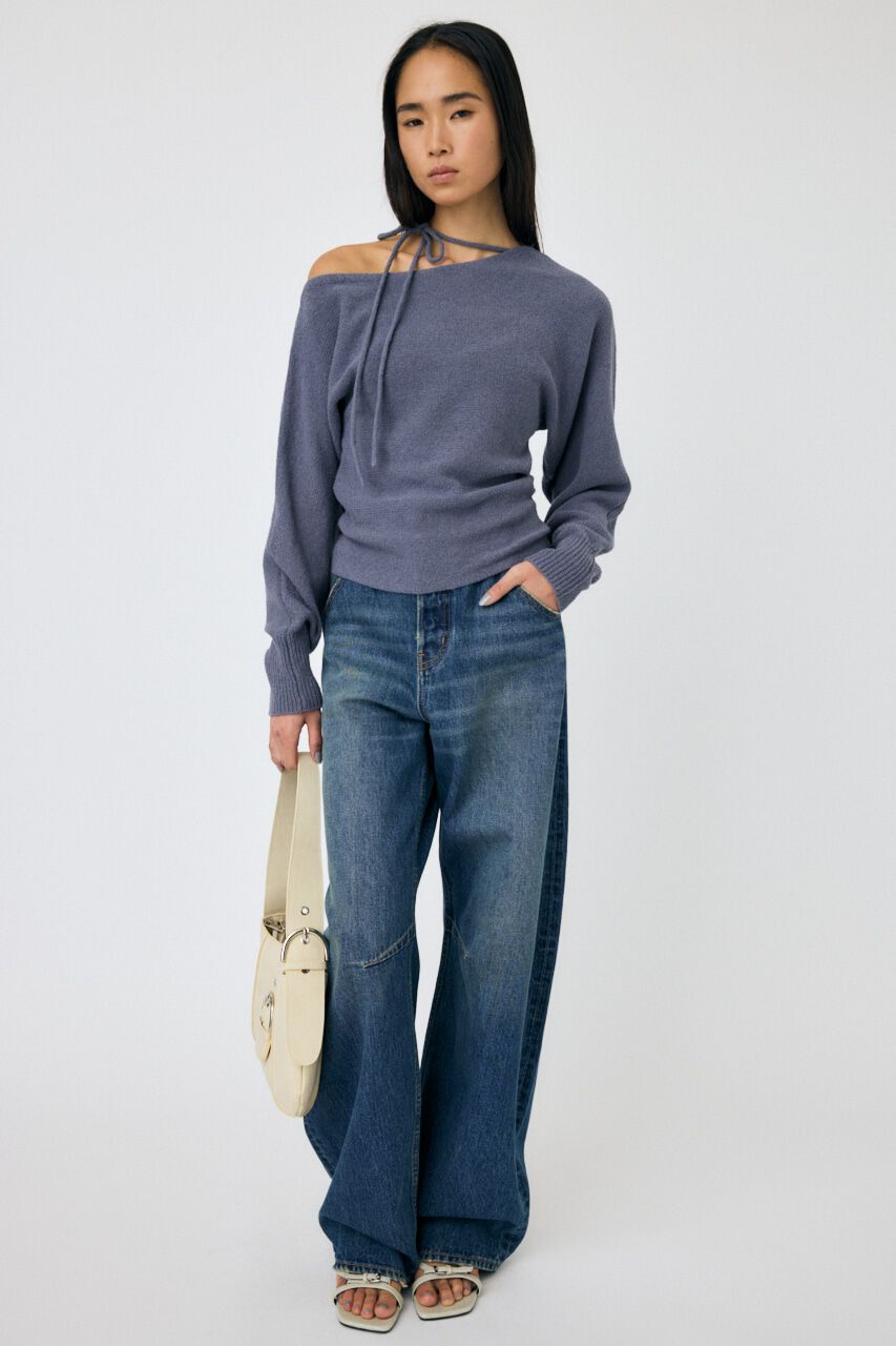 MOUSSY「ONE SHOULDER ニットトップス」|ニット・セーター|