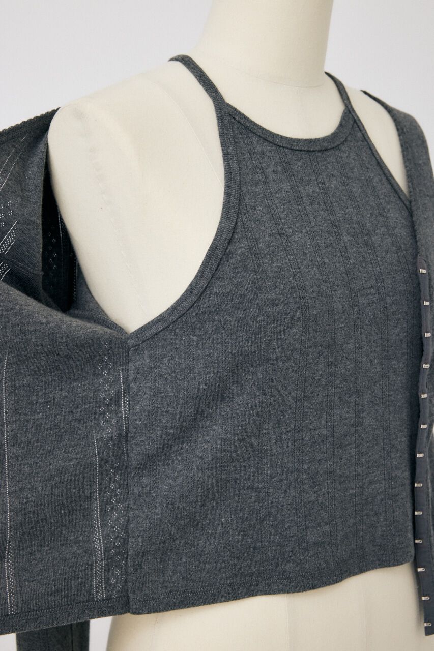 MOUSSY「LAYERED 2WAY カーディガン」|Tシャツ・カットソー|