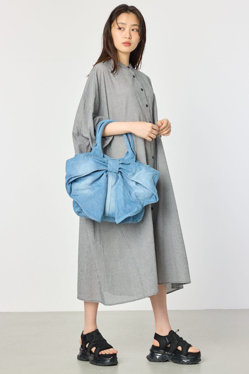 RODEO CROWNS「バンドカラールーズワンピース」|ワンピース|