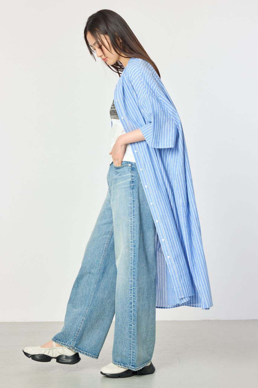 RODEO CROWNS「バンドカラールーズワンピース」|ワンピース|