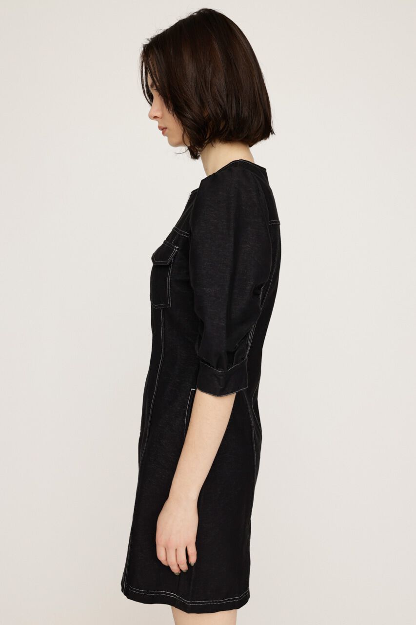SLY「BICOLOR STITCH ショートワンピース」|ワンピース|