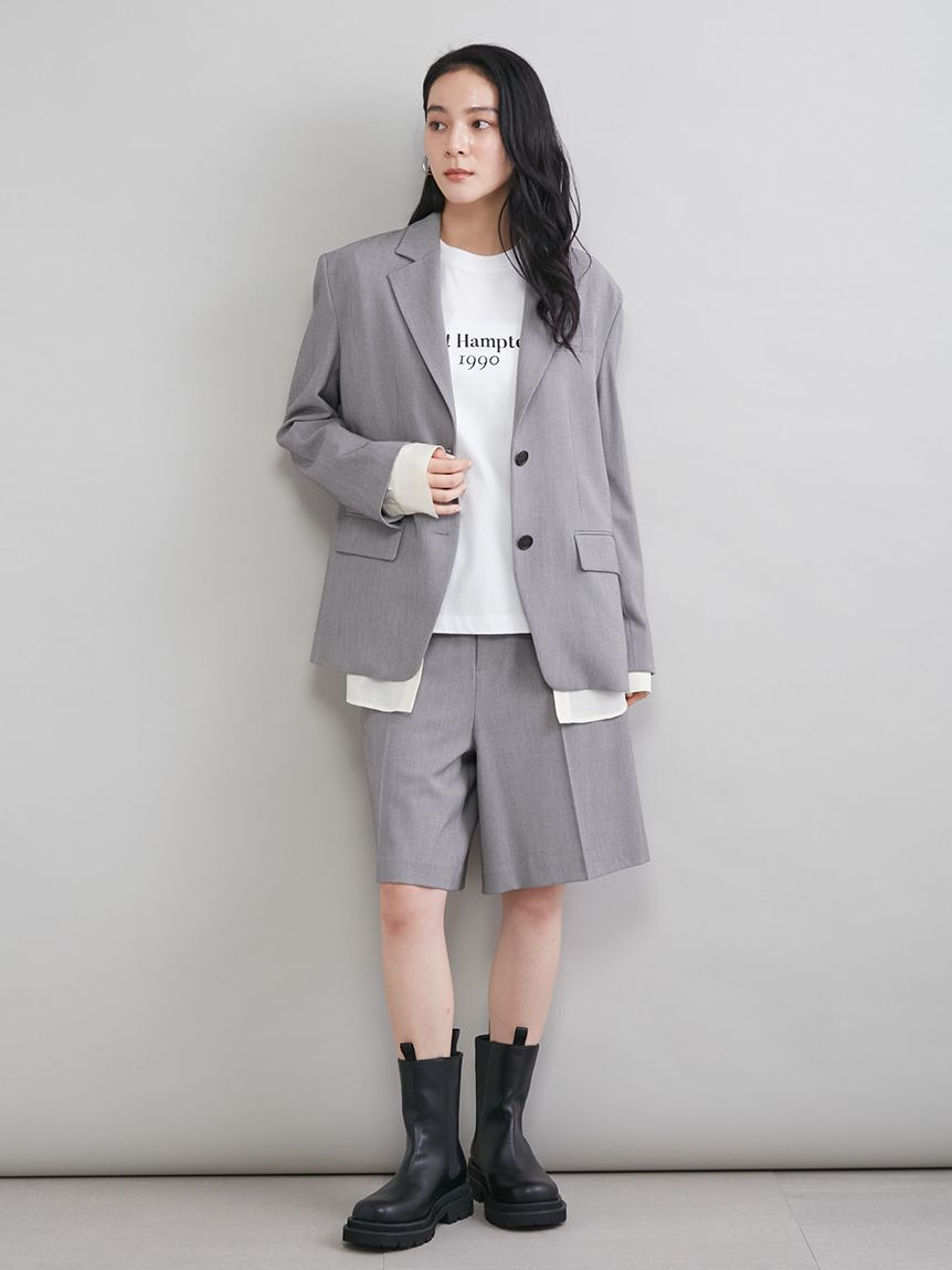 Mila Owen「トリミングハーフキュロットパンツ」|チノ|