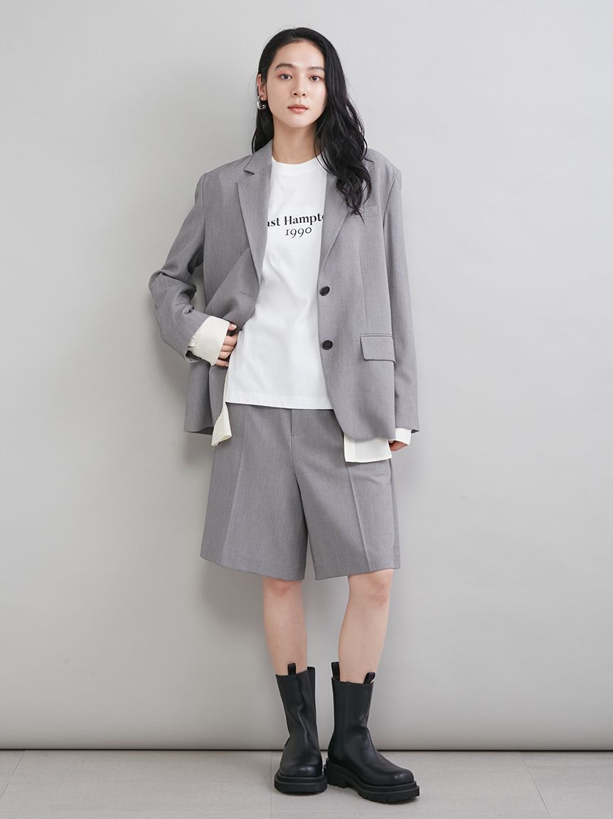 Mila Owen「トリミングハーフキュロットパンツ」|チノ|