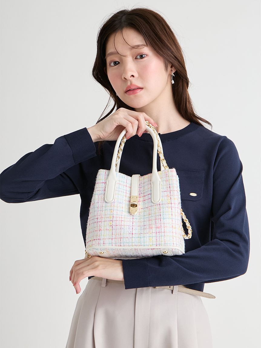 CELFORD「メタルポイントツイードトートバッグ」|トートバッグ|