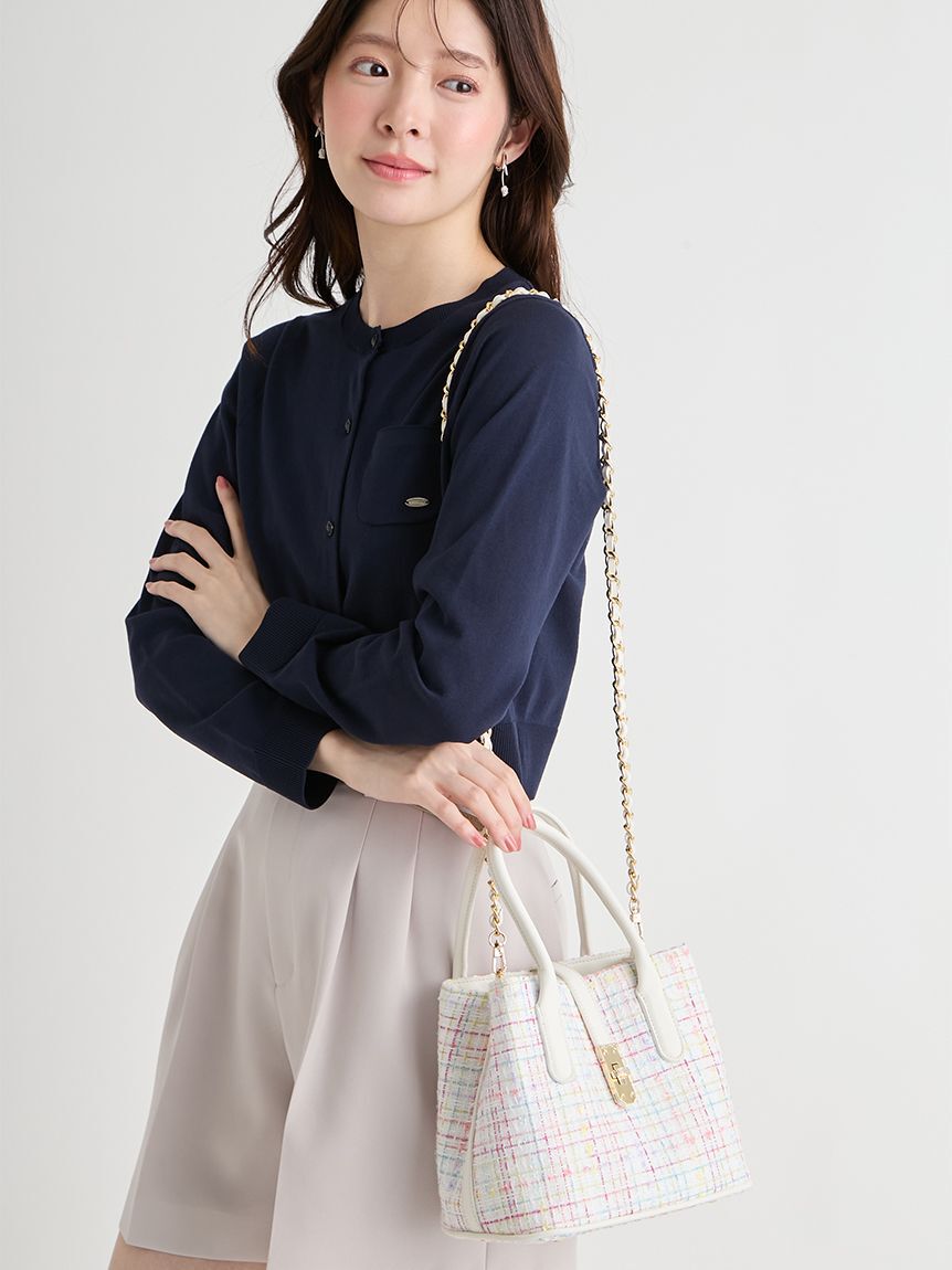 CELFORD「メタルポイントツイードトートバッグ」|トートバッグ|