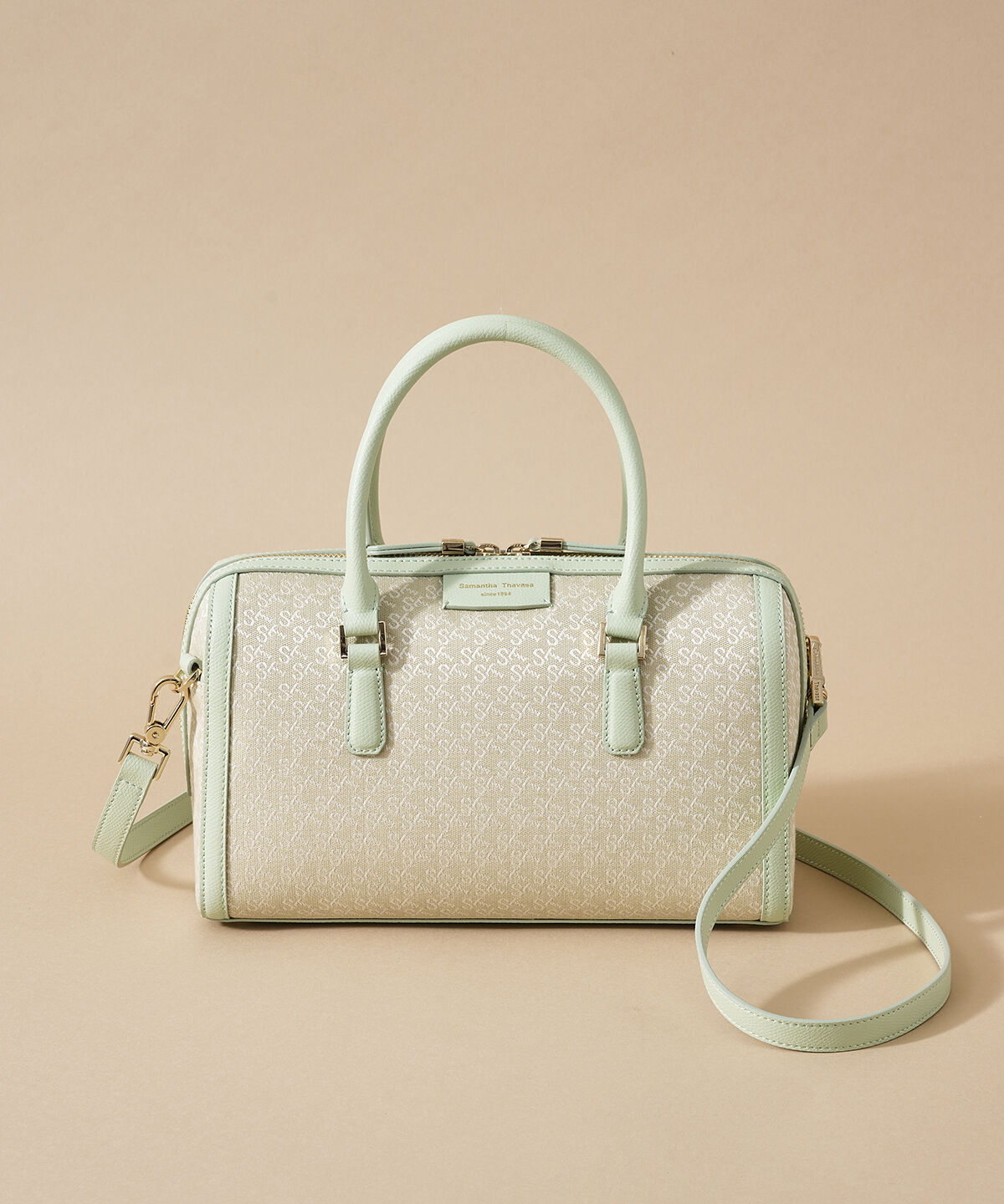 Samantha Thavasa「ST Jacquard ボストン オリゾンタール」|ボストンバッグ|