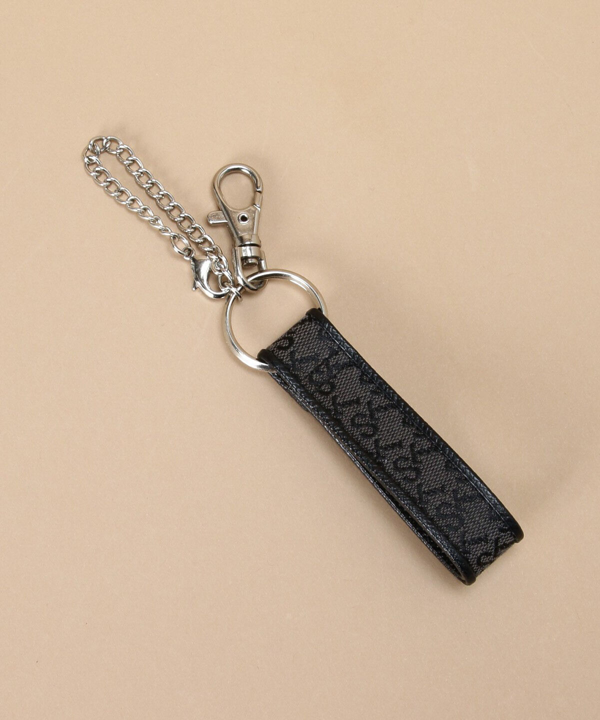 Samantha Thavasa「ST Jacquard キーリング」|チャーム・キーホルダー|ブラック