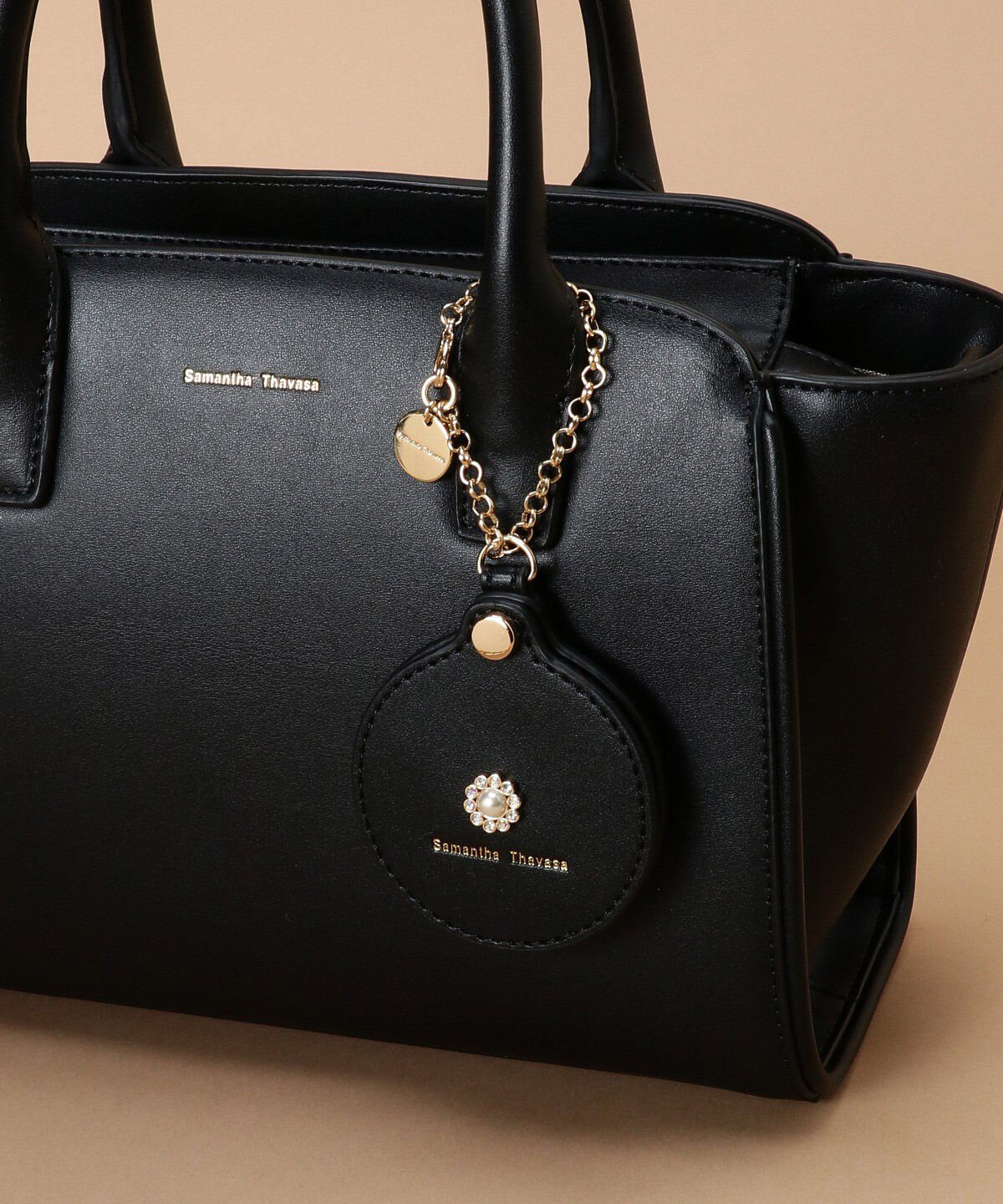 Samantha Thavasa「ミラーチャーム付きハンドバッグ」|ハンドバッグ|