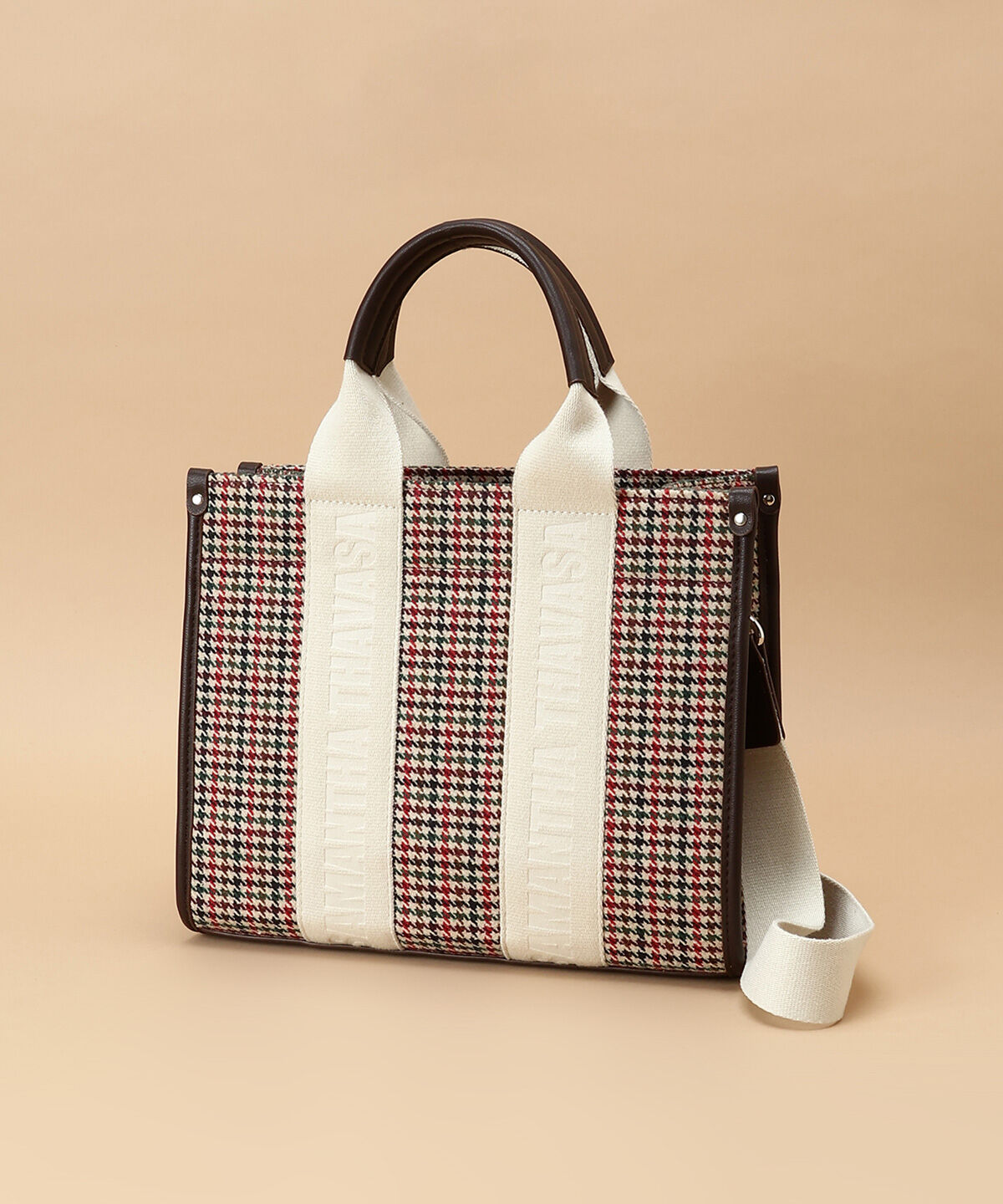 Samantha Thavasa「ガンクラブチェック スクエアトート」|トートバッグ|