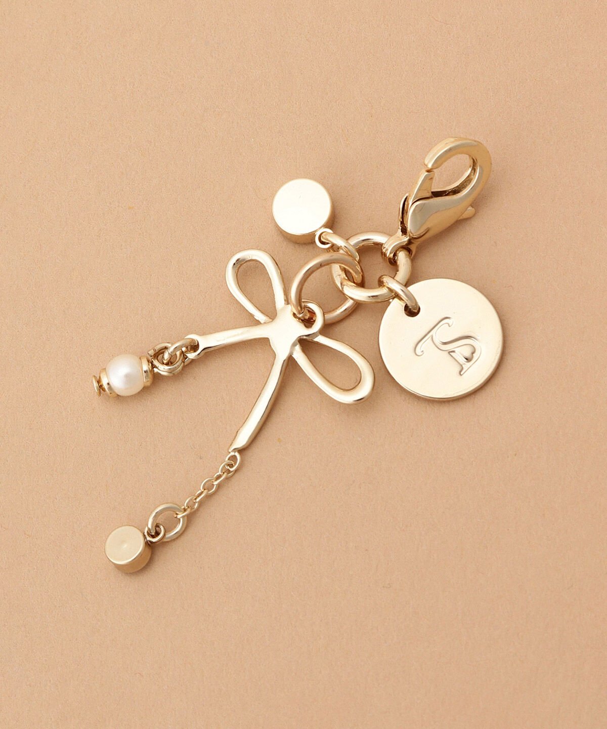 Samantha Thavasa「ゴールドリボンファスナーチャーム」|チャーム・キーホルダー|