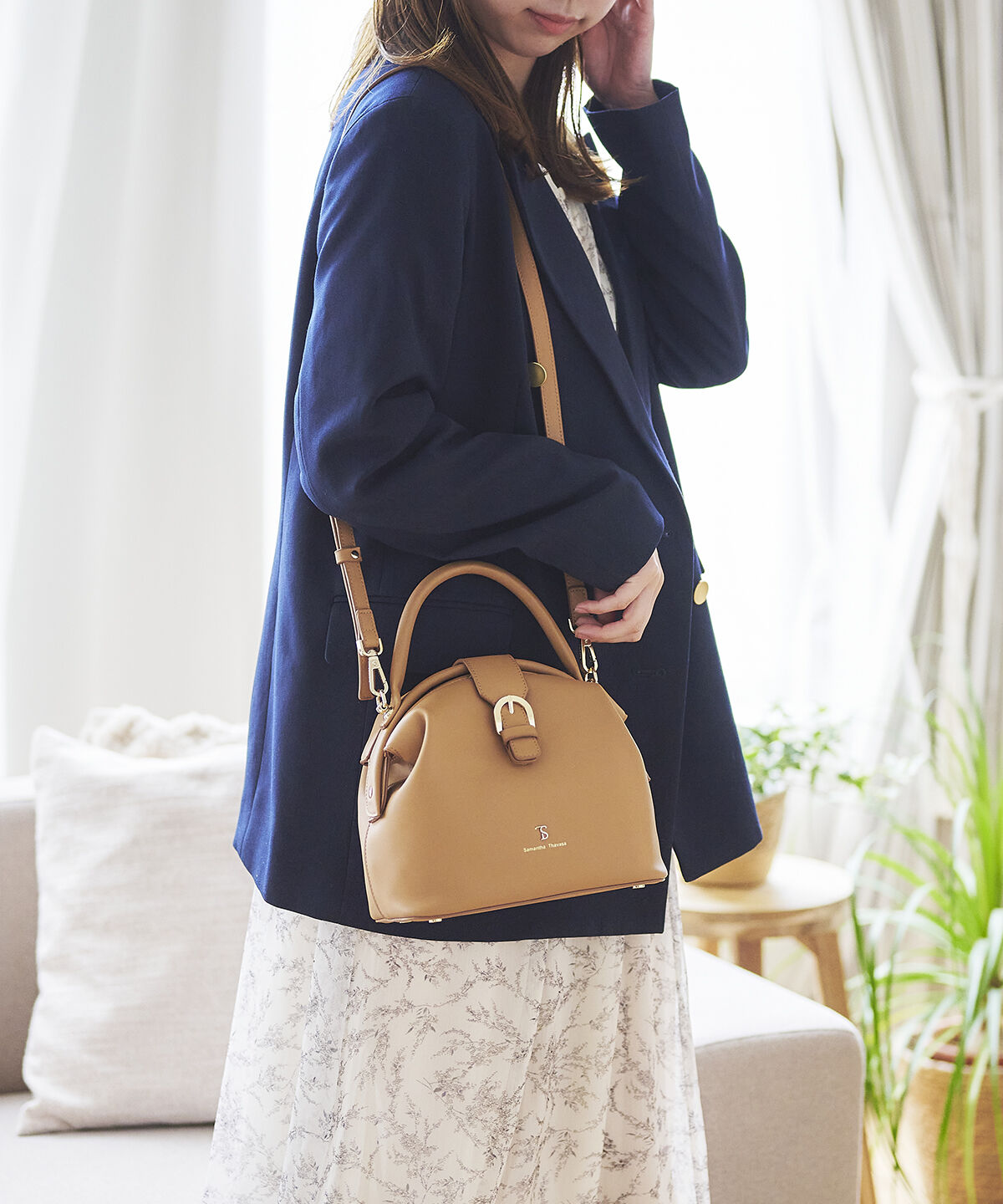 Samantha Thavasa「クラシックラウンド ワンハンドルバッグ」|ハンドバッグ|