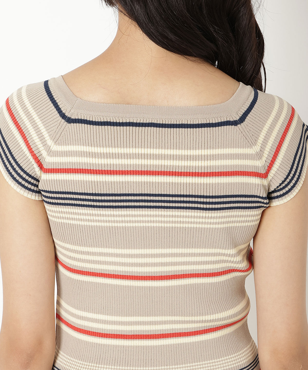 REDYAZEL「ボーダーリブニット」|ニット・セーター|