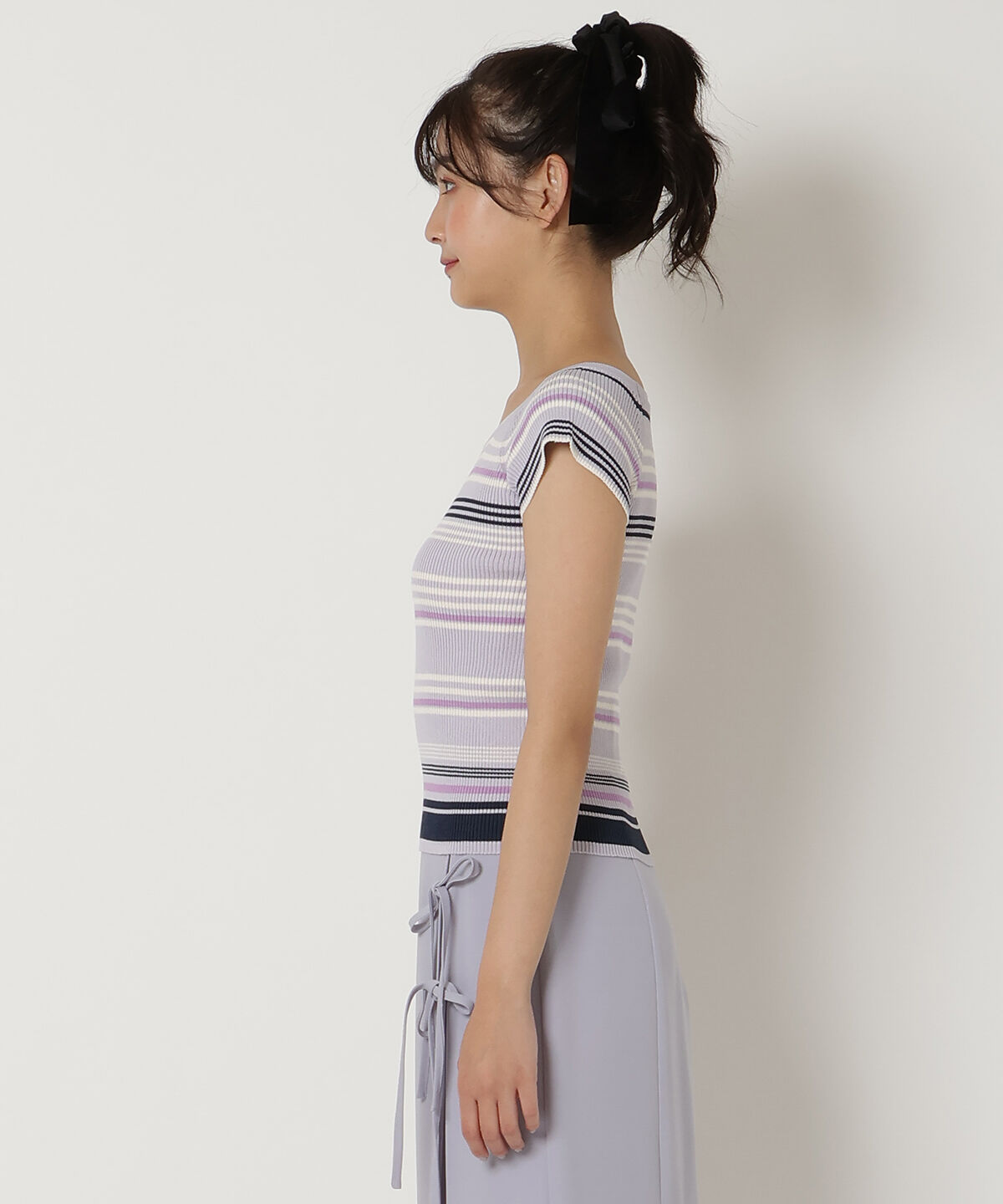 REDYAZEL「ボーダーリブニット」|ニット・セーター|