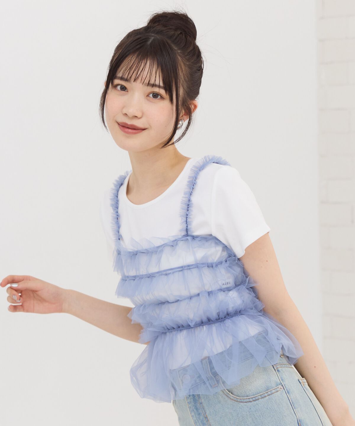 REDYAZEL「チュールビスチェ&times;Ｔシャツ」|Tシャツ・カットソー|