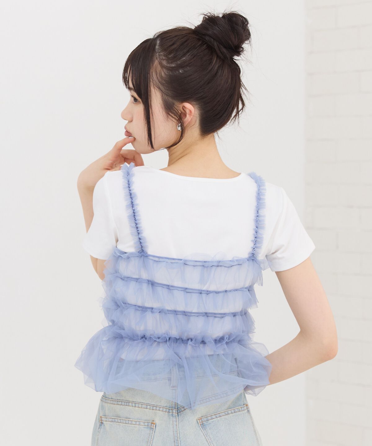 REDYAZEL「チュールビスチェ&times;Ｔシャツ」|Tシャツ・カットソー|