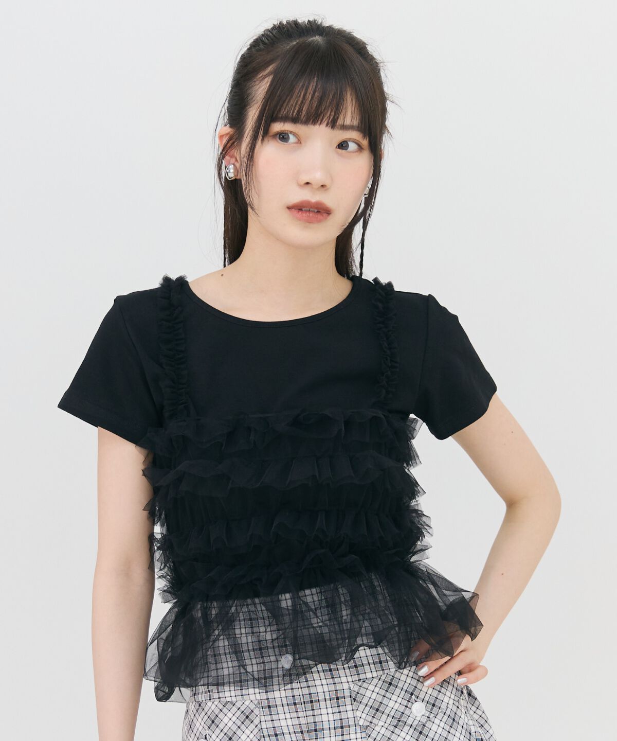 REDYAZEL「チュールビスチェ&times;Ｔシャツ」|Tシャツ・カットソー|