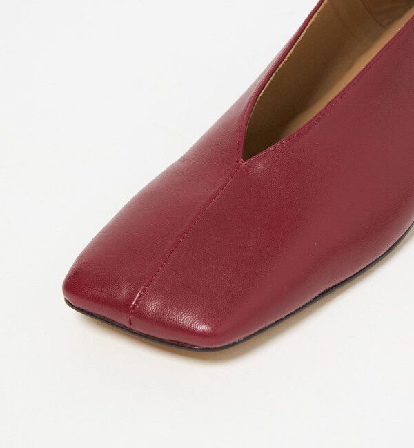 ODETTE E ODILE「オブリークスクエアトゥフラット15&darr;&uarr;」|パンプス|